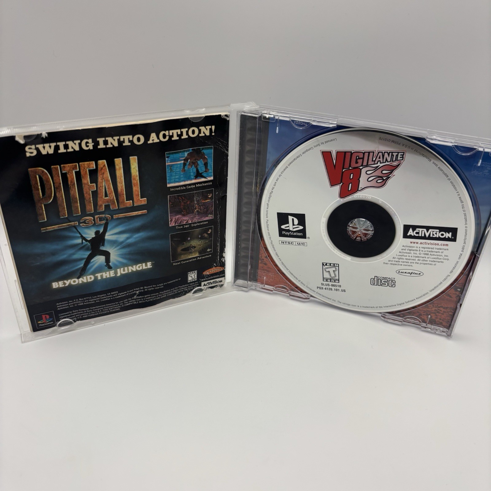 Vigilante 8 Sony PlayStation 1 – CIB – No Reg Card – Rough Manual -Tested- READ