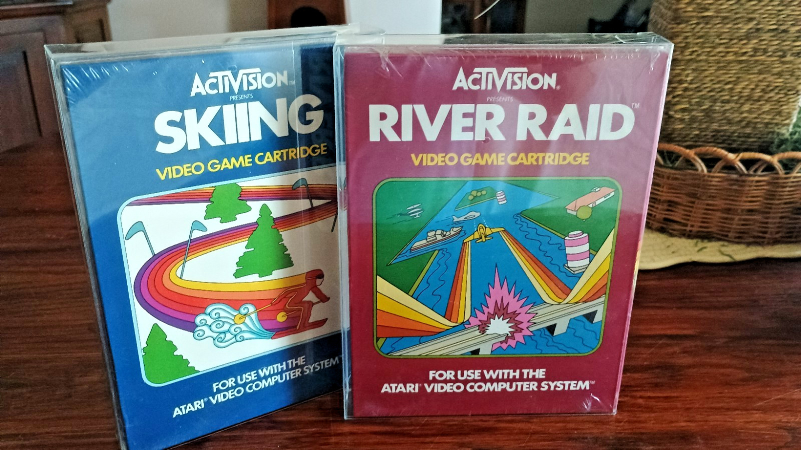 Atari 2600 River Raid & Skiing NEW & SEALED
