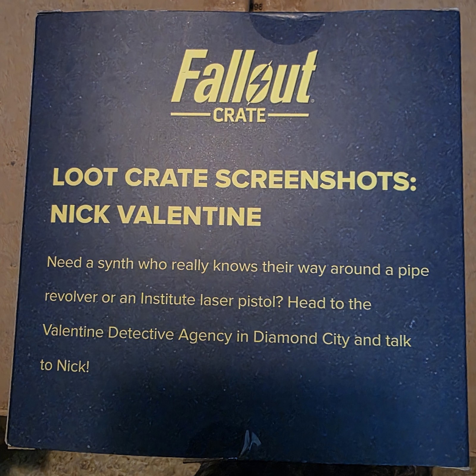 Fallout Loot Crate Nick Valentine Figure – Screenshots Series – NEW Sealed Bethe