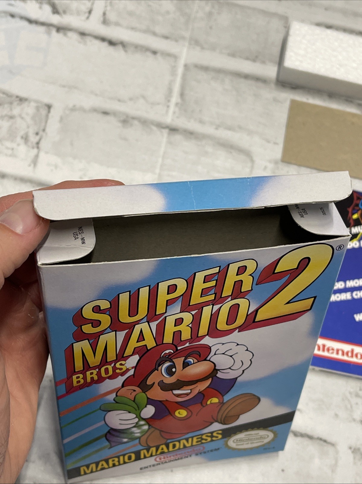 Nintendo NES Super Mario Bros 2 Oval Complete CIB Vintage EXCELLENT Tested Game