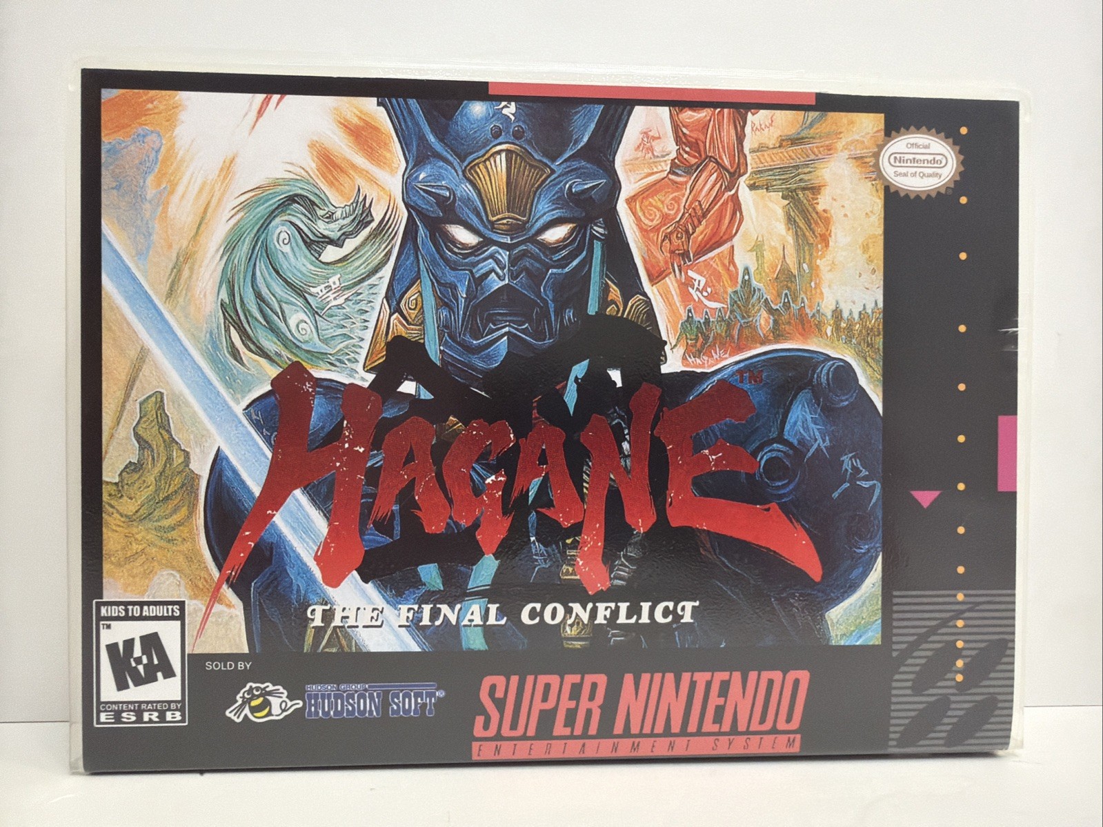 Hagane The Final Conflict Super Nintendo Game SNES Authentic +Collector Case