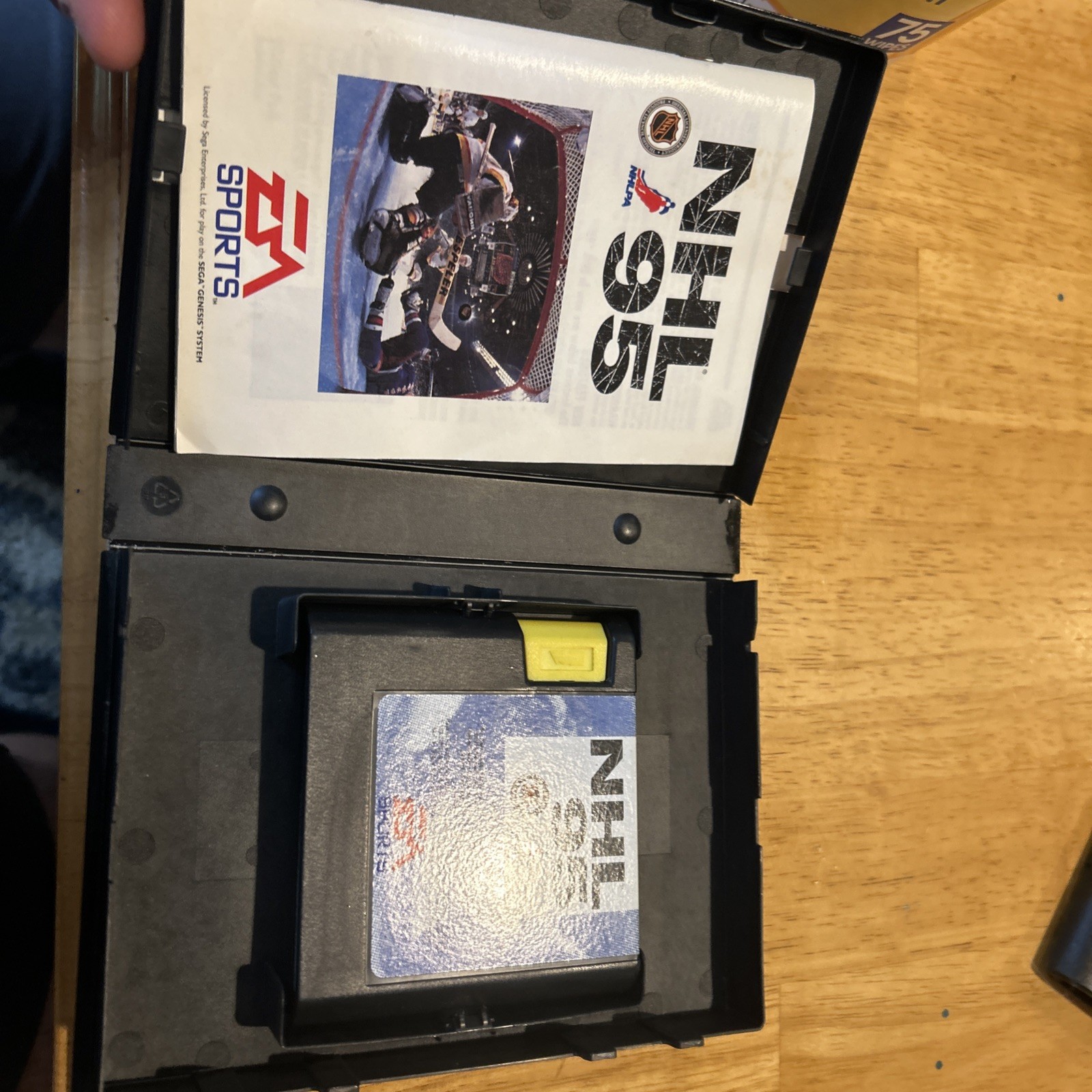 EA Sports NHL 95 Ice Hockey Video Game for Sega Genesis Tested Working Complete
