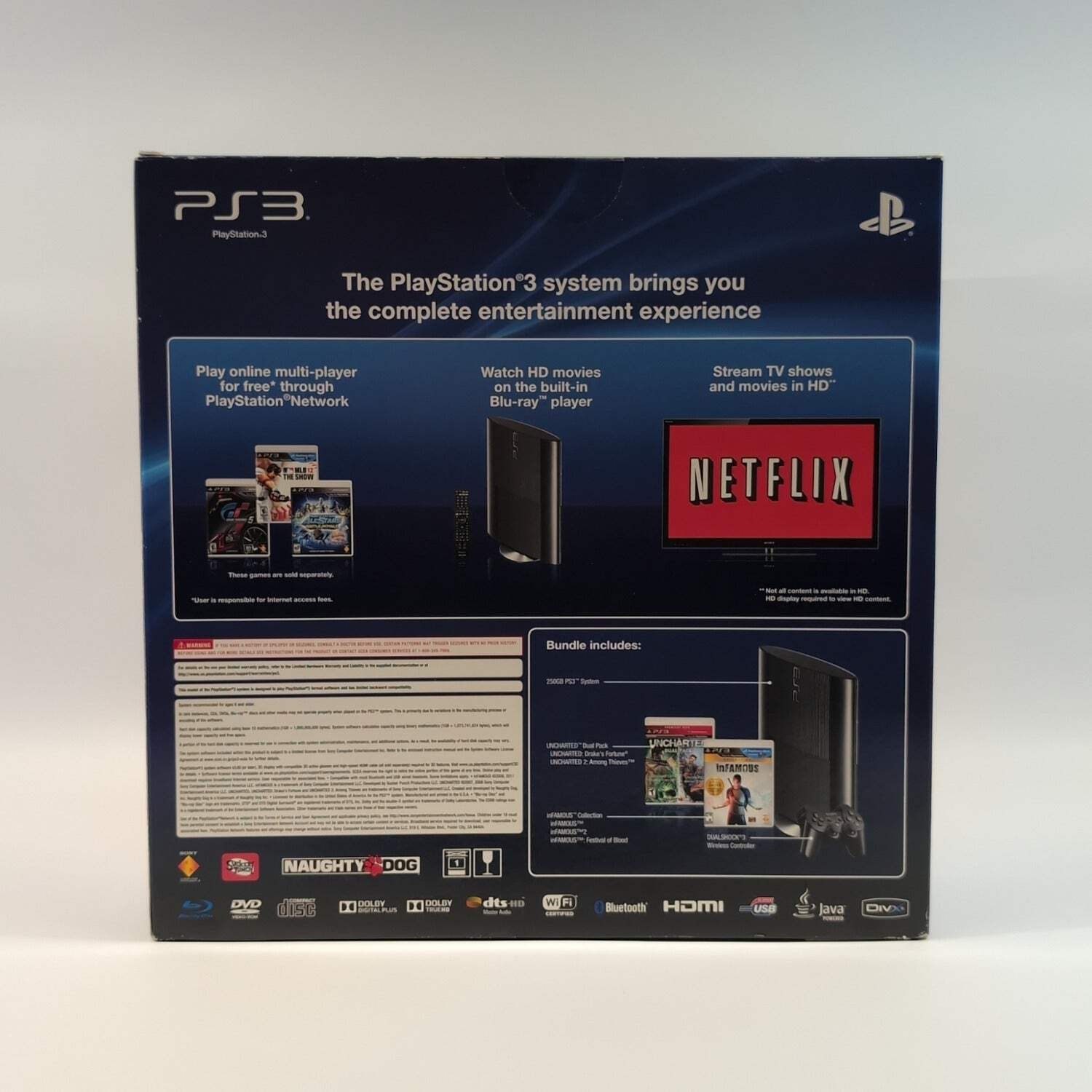 Factory Sealed Sony PS3 Super Slim PS3 250GB Limited Edition inFAMOUS Bundle