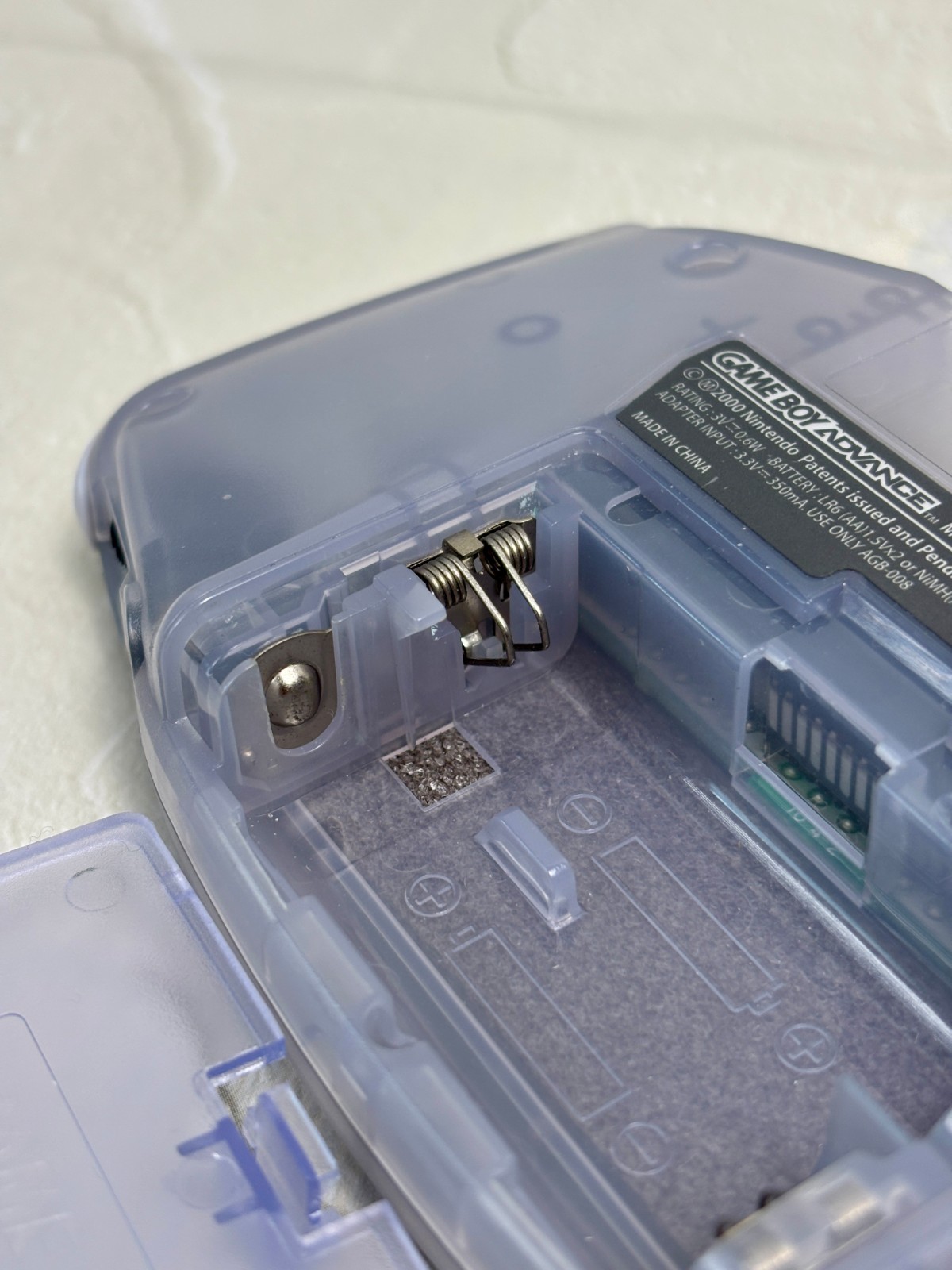 Nintendo Game Boy Advance GBA Milky Blue Console Box Manual Tested JP Import