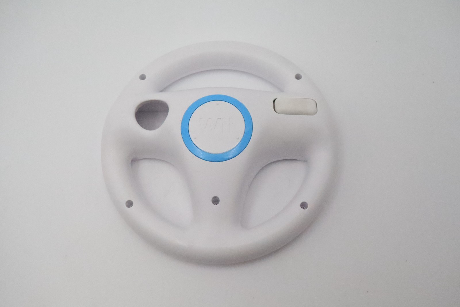 Nintendo Wii Racing Wheel White Steering Controller Accessory RVL-024 OEM
