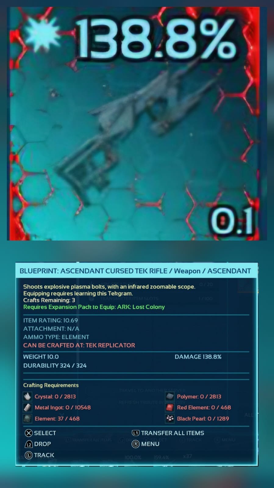 Ark Ascended Pve Official Cursed Blueprints Lost Colony PC/XBOX/PS5