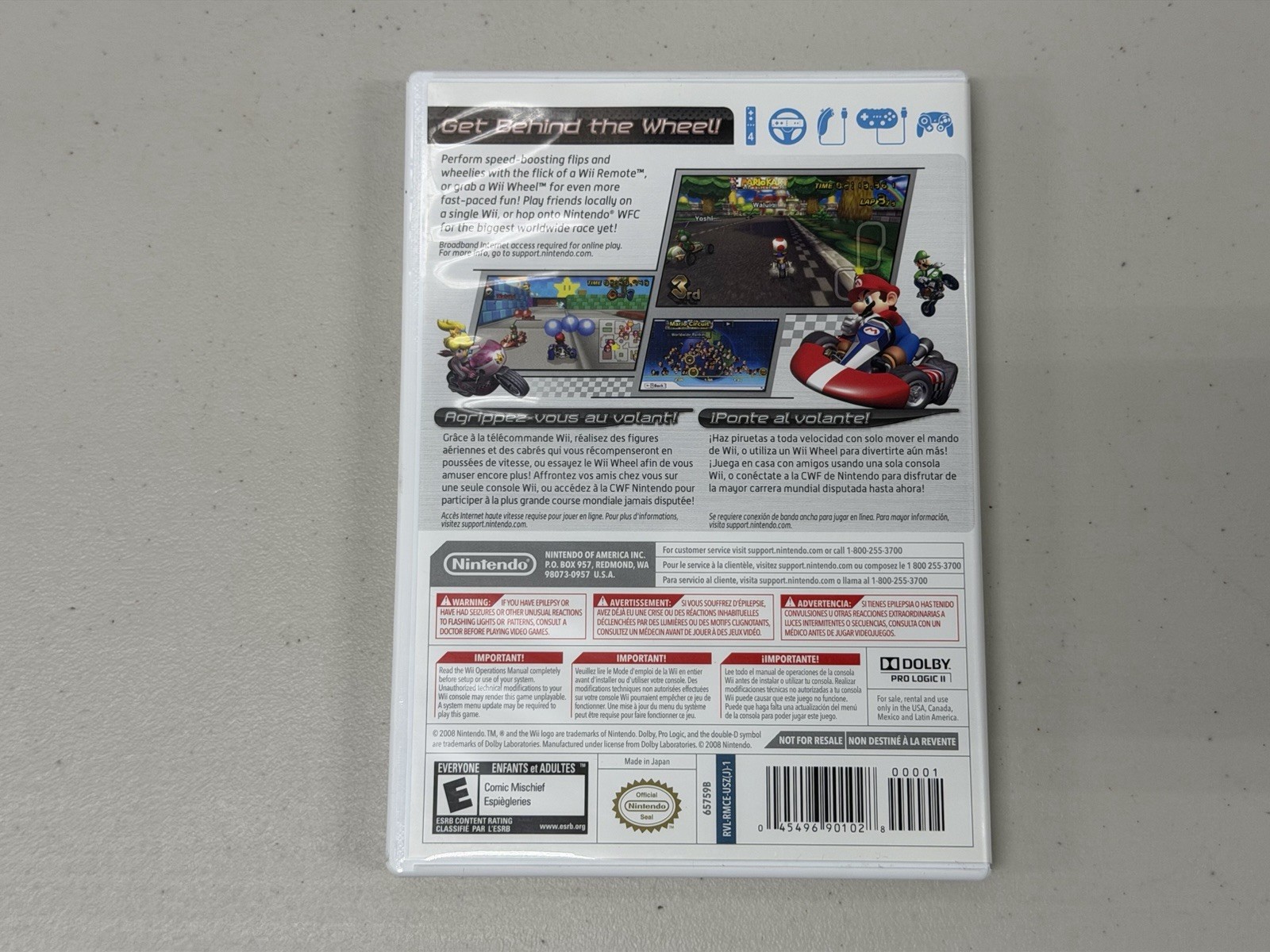 Mario Kart Wii Nintendo Wii Complete CIB Manual Tested Working Authentic