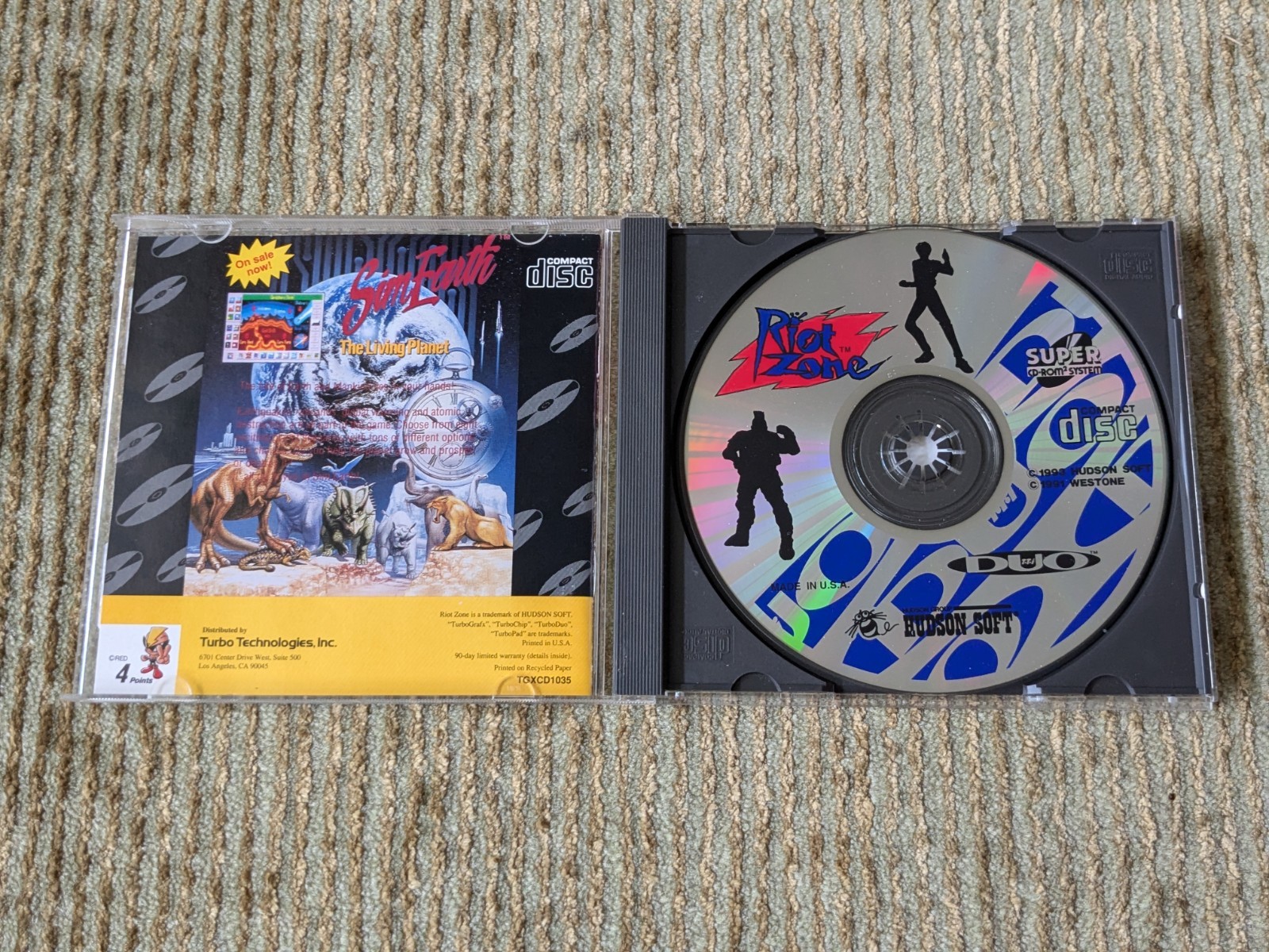 Riot Zone (TurboGrafx-CD TurboDuo) Complete CIB Tested Working