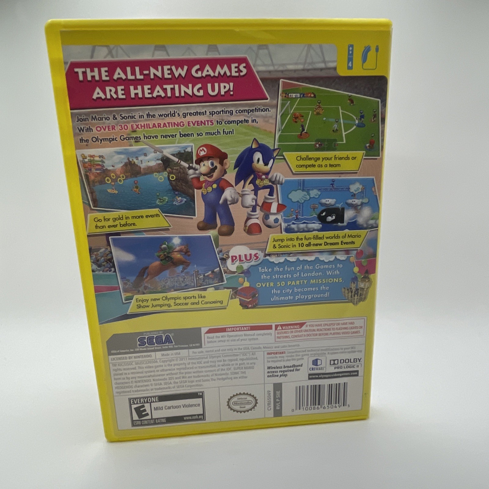 Mario & Sonic At The London 2012 Olympic Games (Nintendo Wii, 2012) Complete