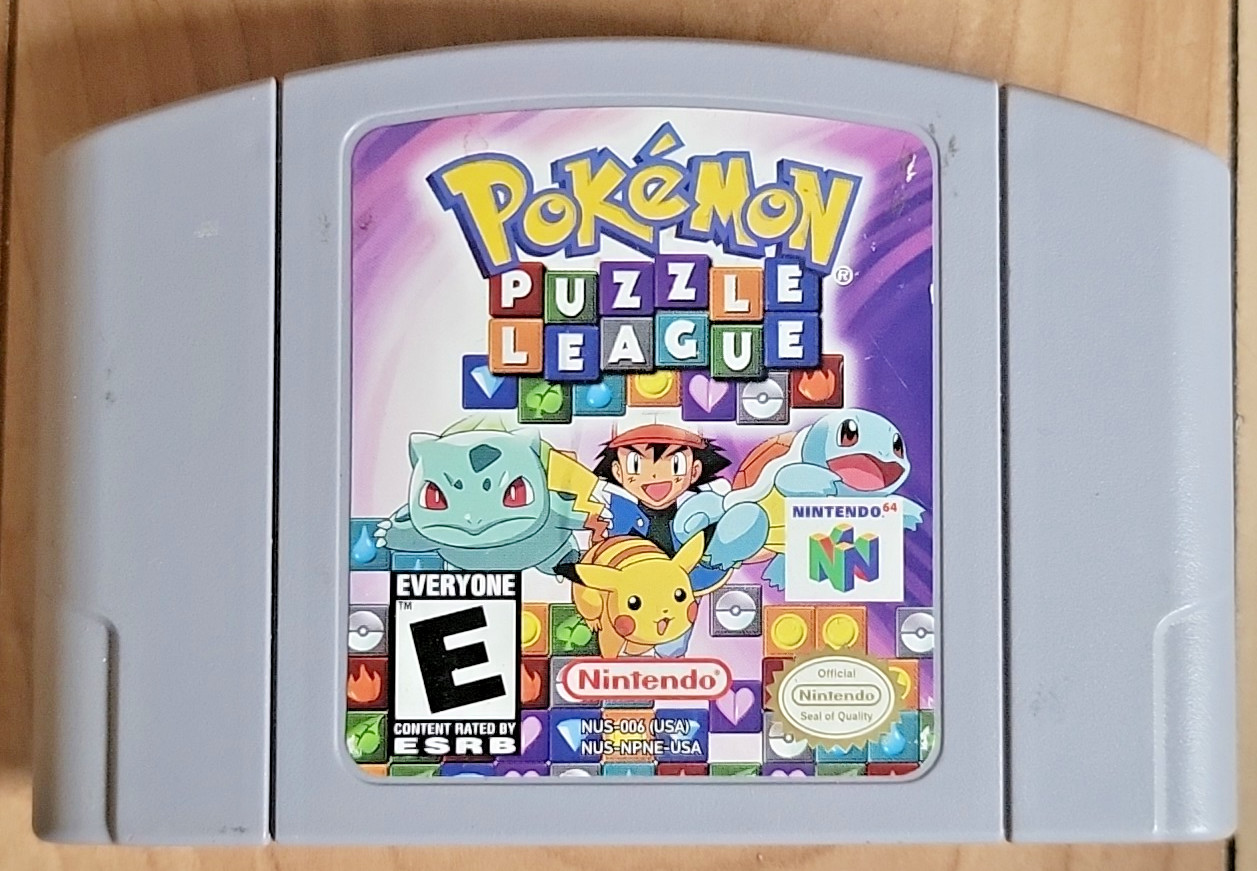 Nintendo Pokémon Puzzle League & Snap 64 N64 Authentic Lot of 2 Games – TESTED
