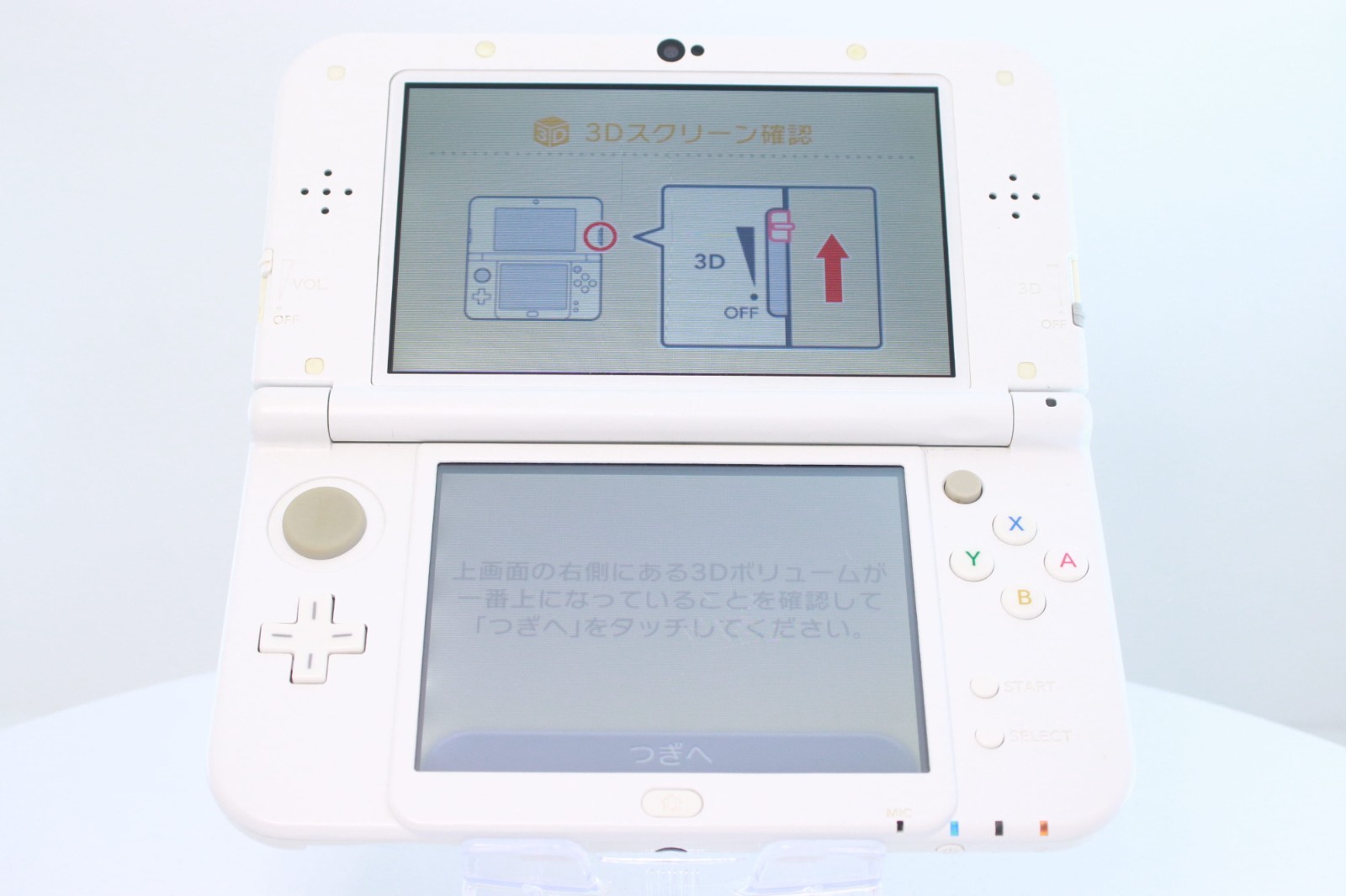 New Nintendo 3DS LL XL Pearl White [Rank : B]Region-locked