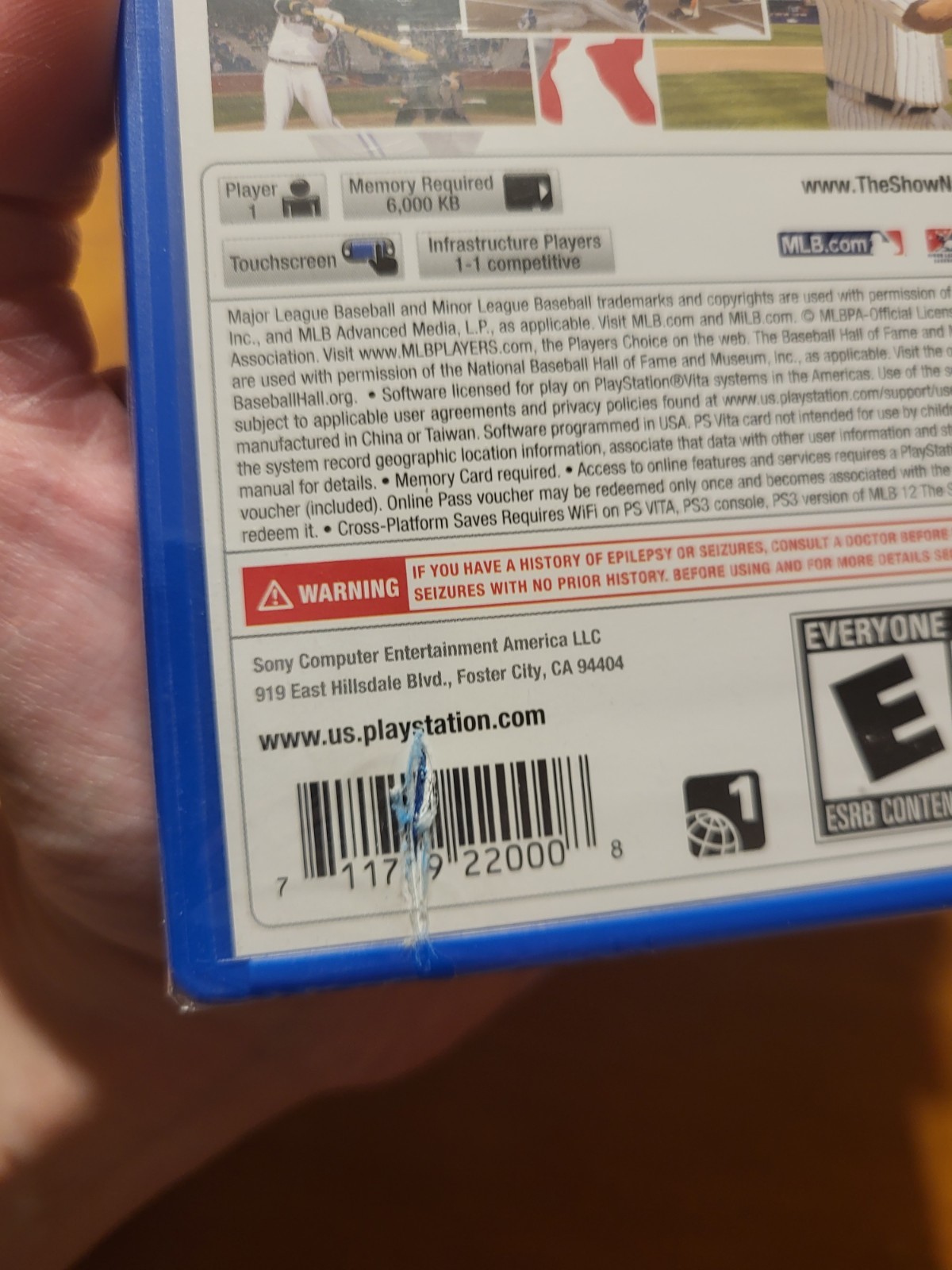 PS Vita PSVita Playstation Vita MLB 12 The Show Baseball READ