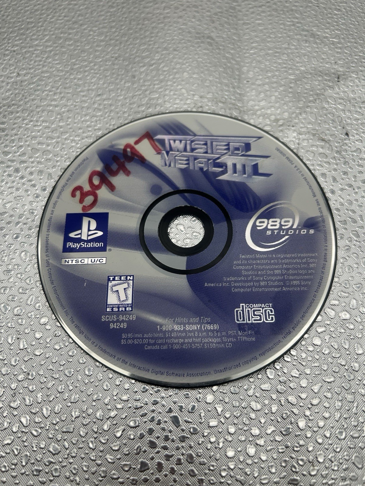 *All Tested & Work Sony PlayStation 1 Twisted Metal 1, 2, & 3 PS2 Extra Head-On*