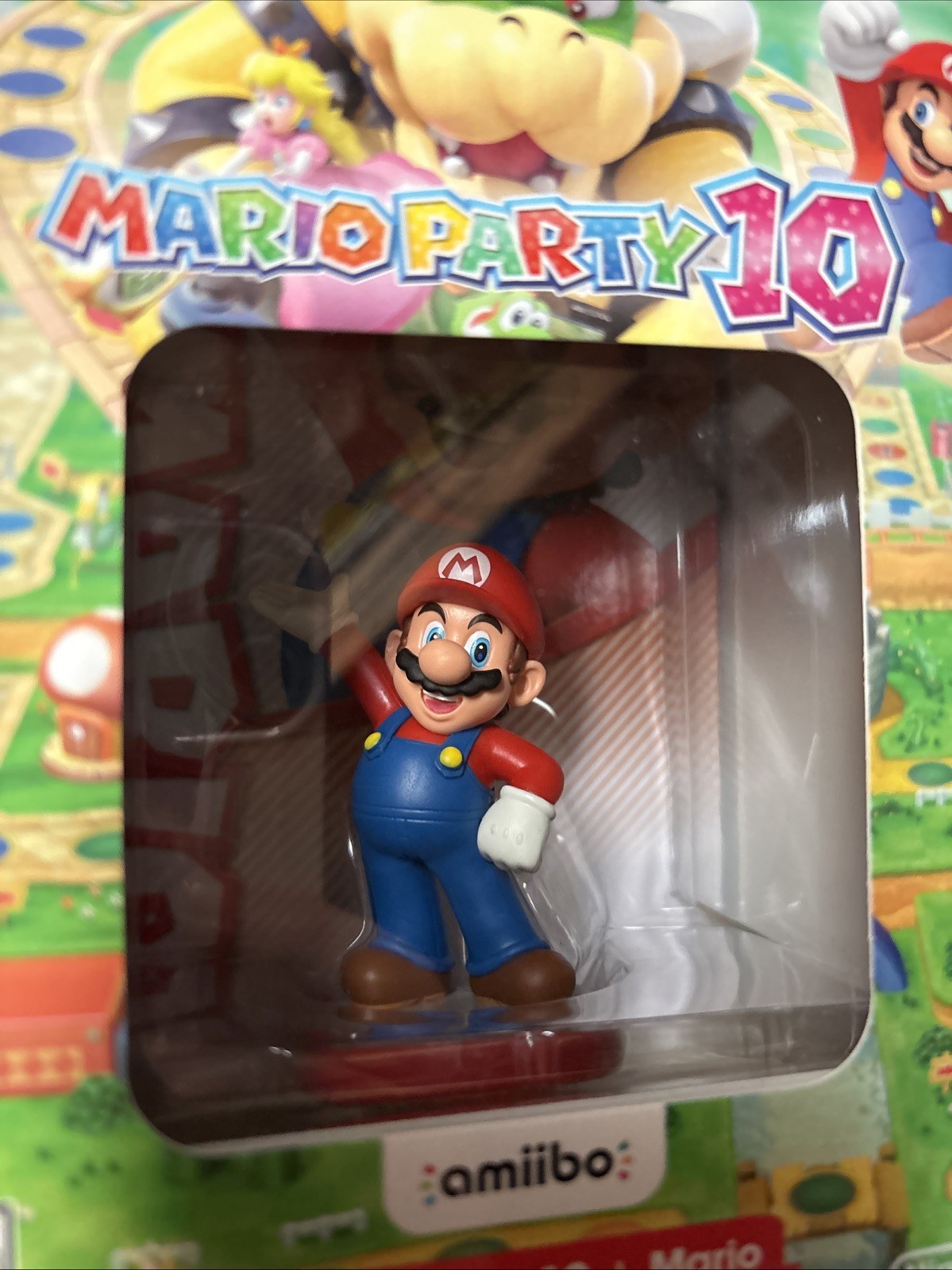 Mario Party 10 (Wii U, 2015) BOX with Amiibo Mario – Nintendo new sealed wear