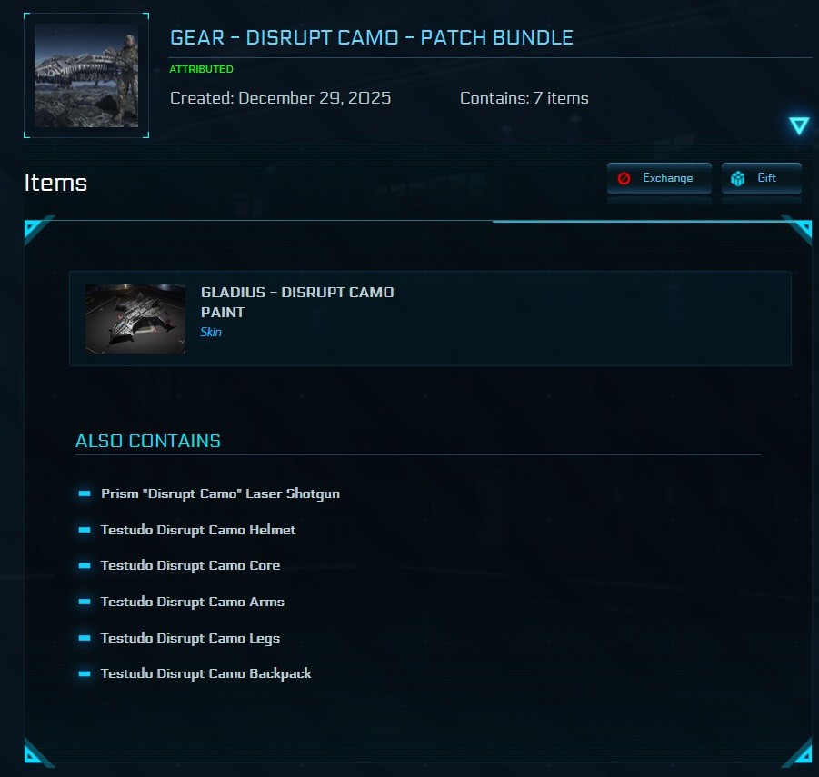 STAR CITIZEN – DISRUPT CAMO PATCH BUNDLE (LIMITED ITEM)