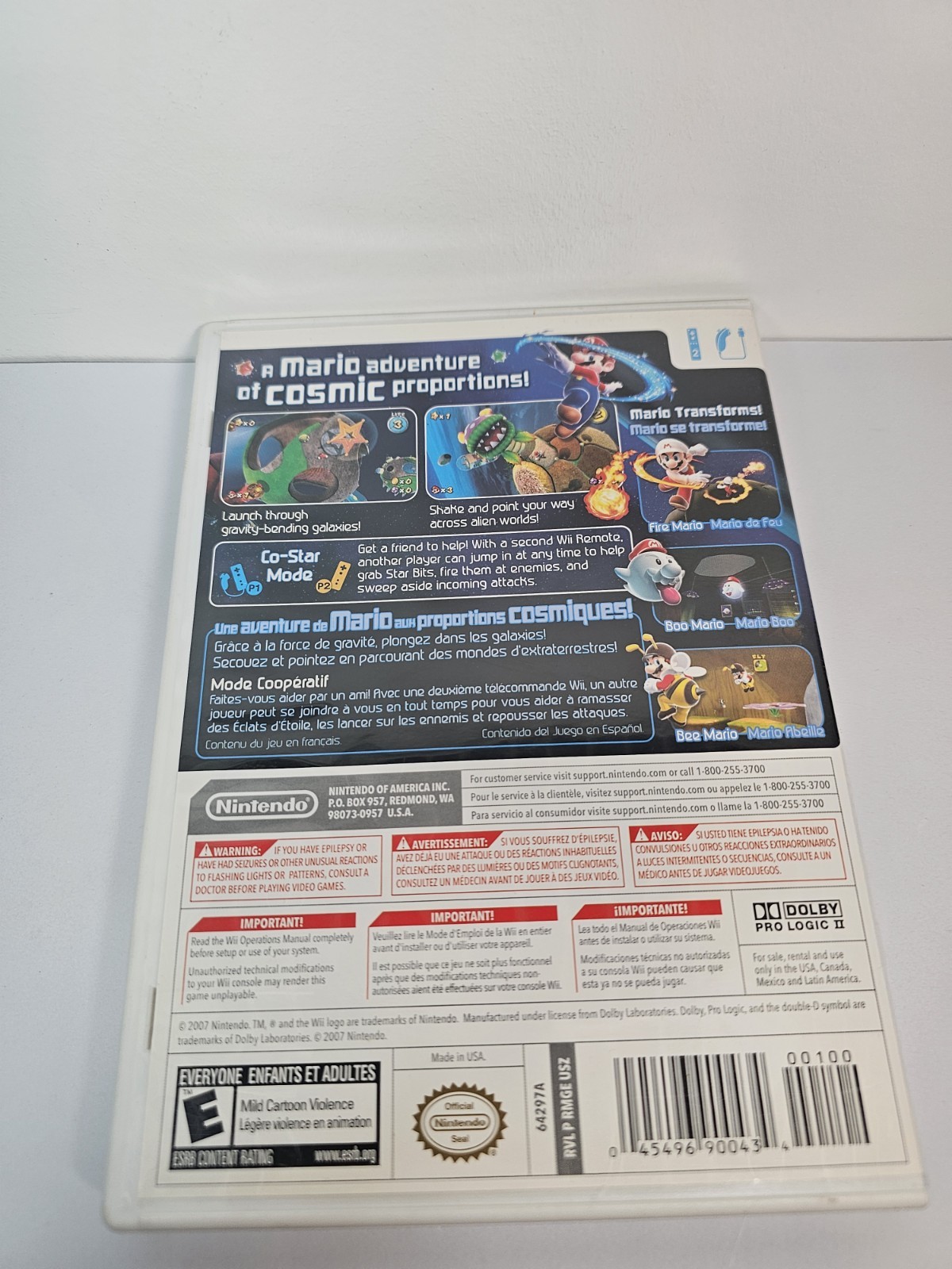 Super Mario Galaxy (Nintendo Wii, 2007) CiB
