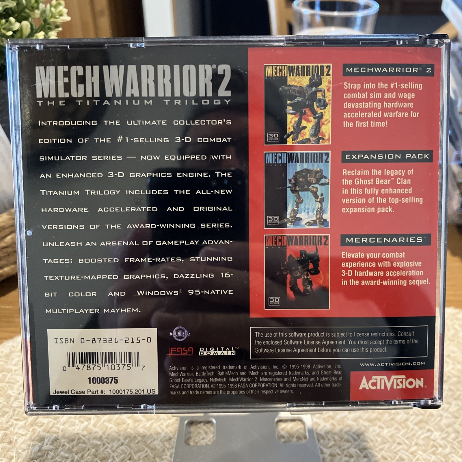 MechWarrior 2 Titanium Trilogy Edition ACTIVISION PC RARE!!