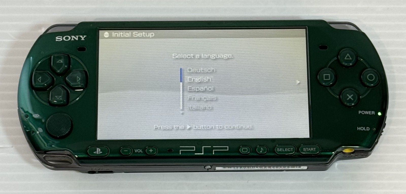Sony PSP-3000 PSP 3000 Console Green Rare Color Region free – Excellent