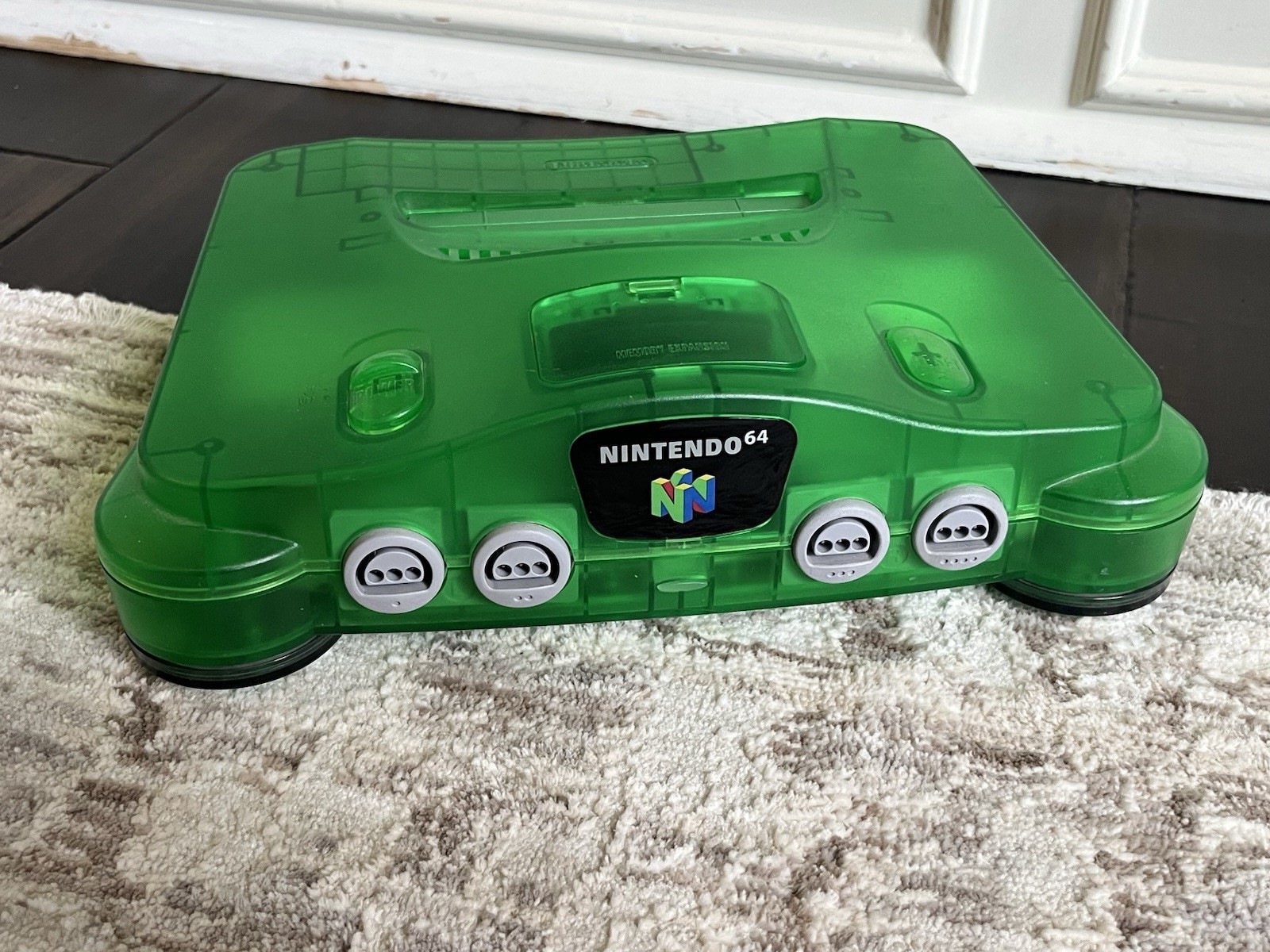 Nintendo 64 Funtastic Clear Jungle Green Console Only NUS-001 Tested NICE SHAPE