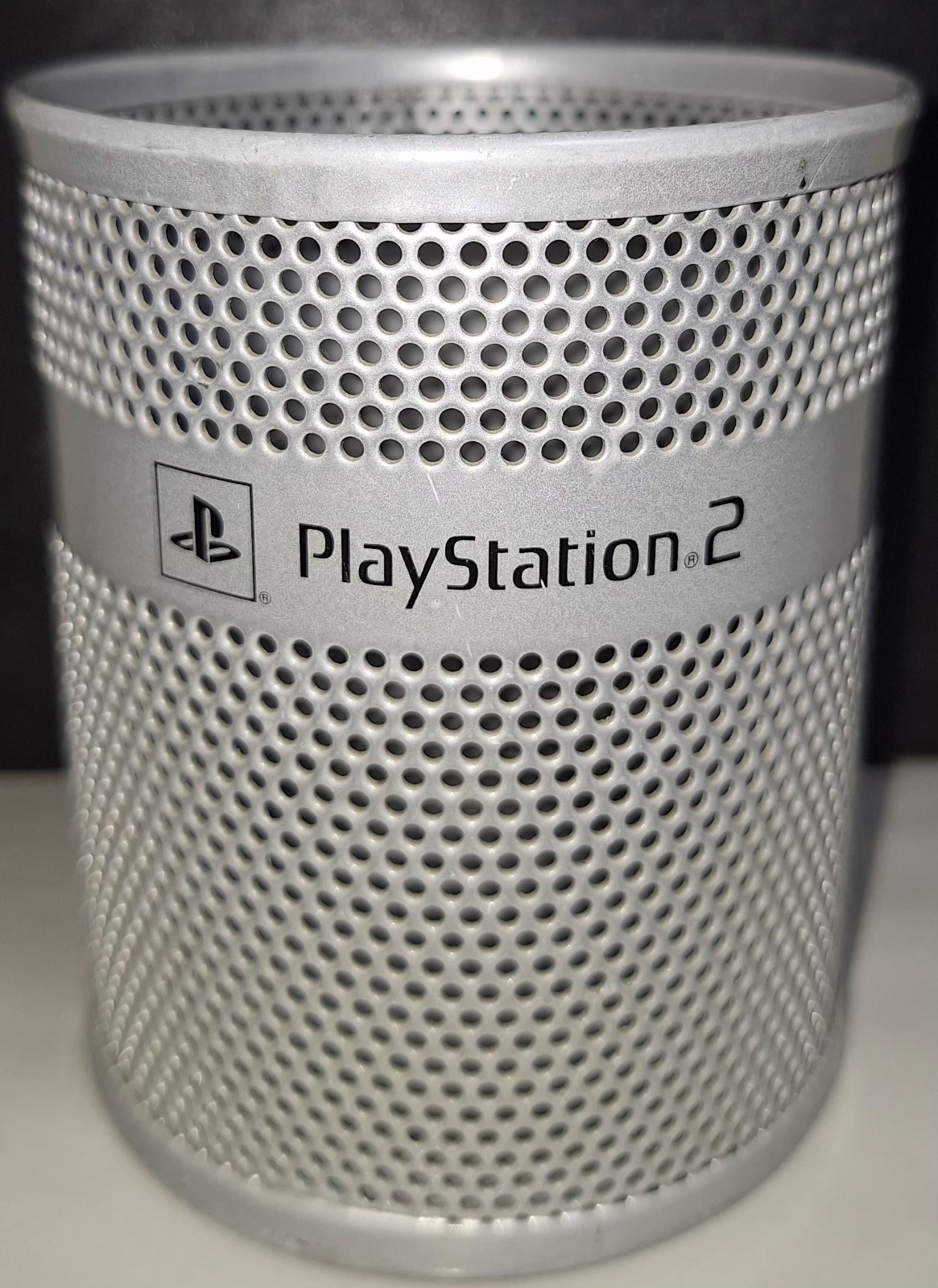 Promotional Playstation 2 Round Metal Pencil/Pen Holder Extremely Rare, Gaming