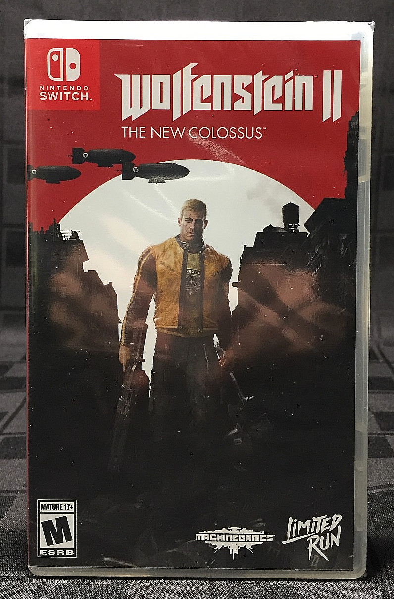 NEW sealed WOLFENSTEIN II 2 The New Colossus NINTENDO SWITCH Limited Run #305