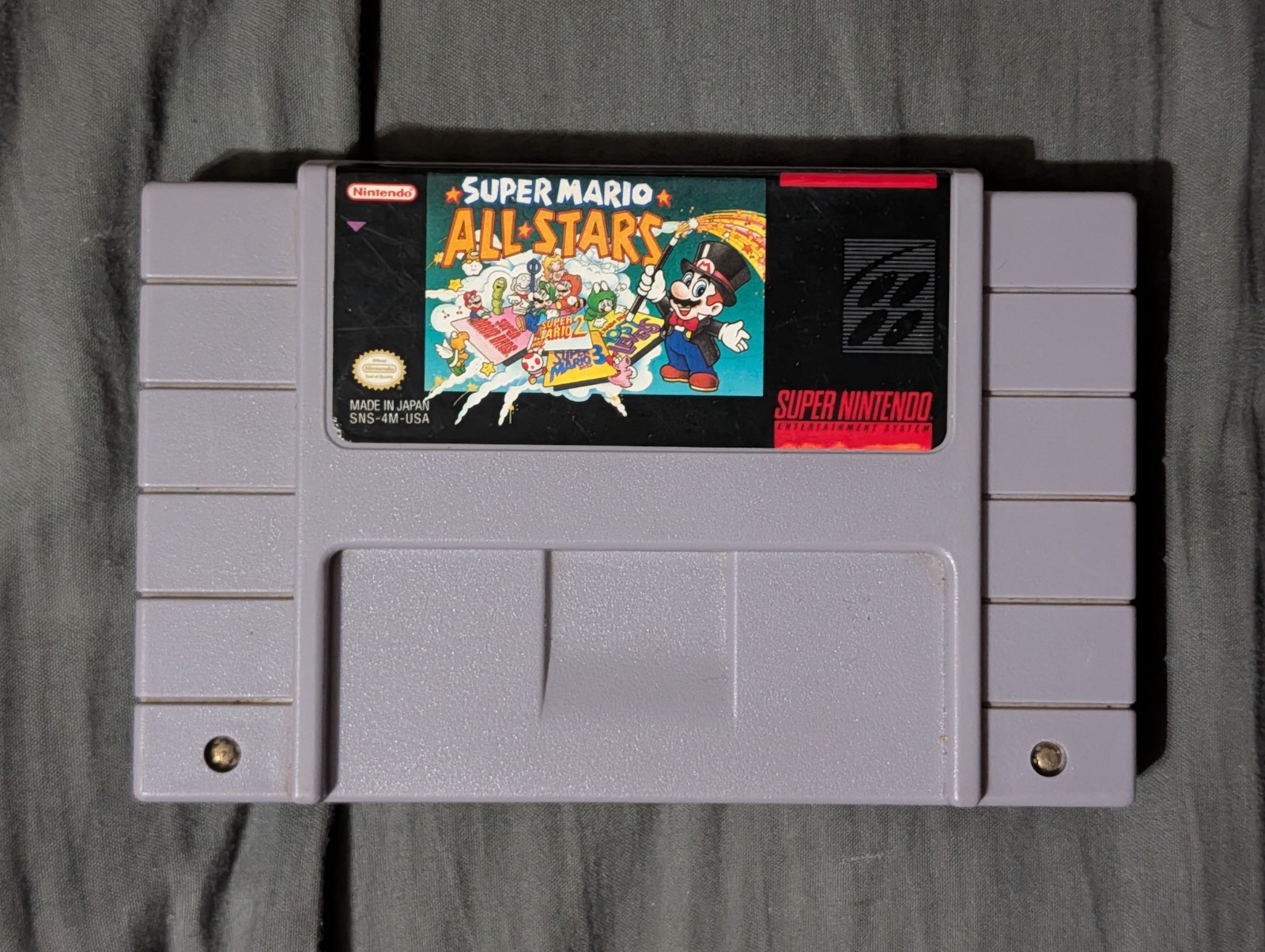 Super Mario All-Stars Nintendo SNES Authentic Game Cartridge TESTED/WORKS
