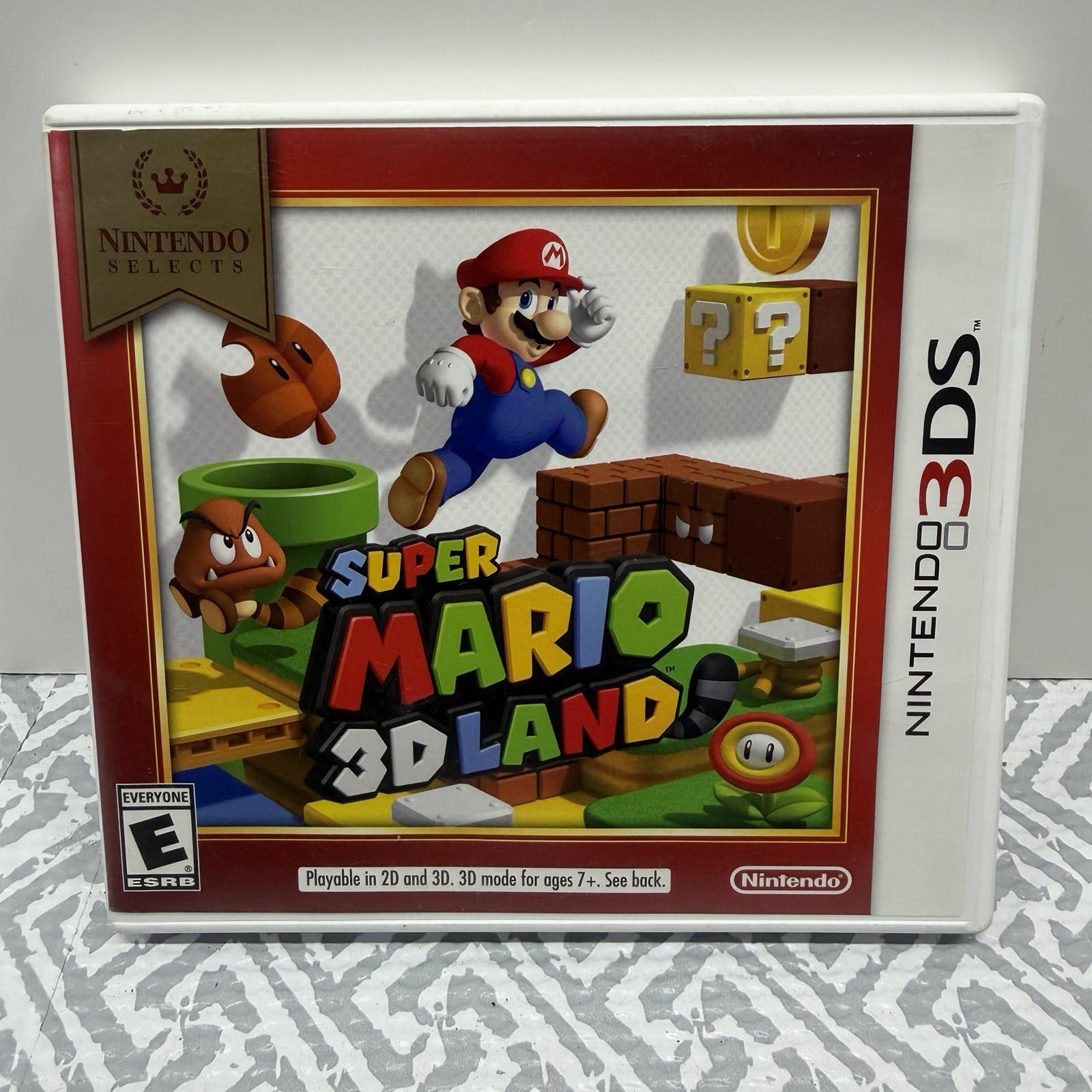 Super Mario 3D Land Nintendo 3DS Nintendo Selects CIB Tested Authentic Case 2018