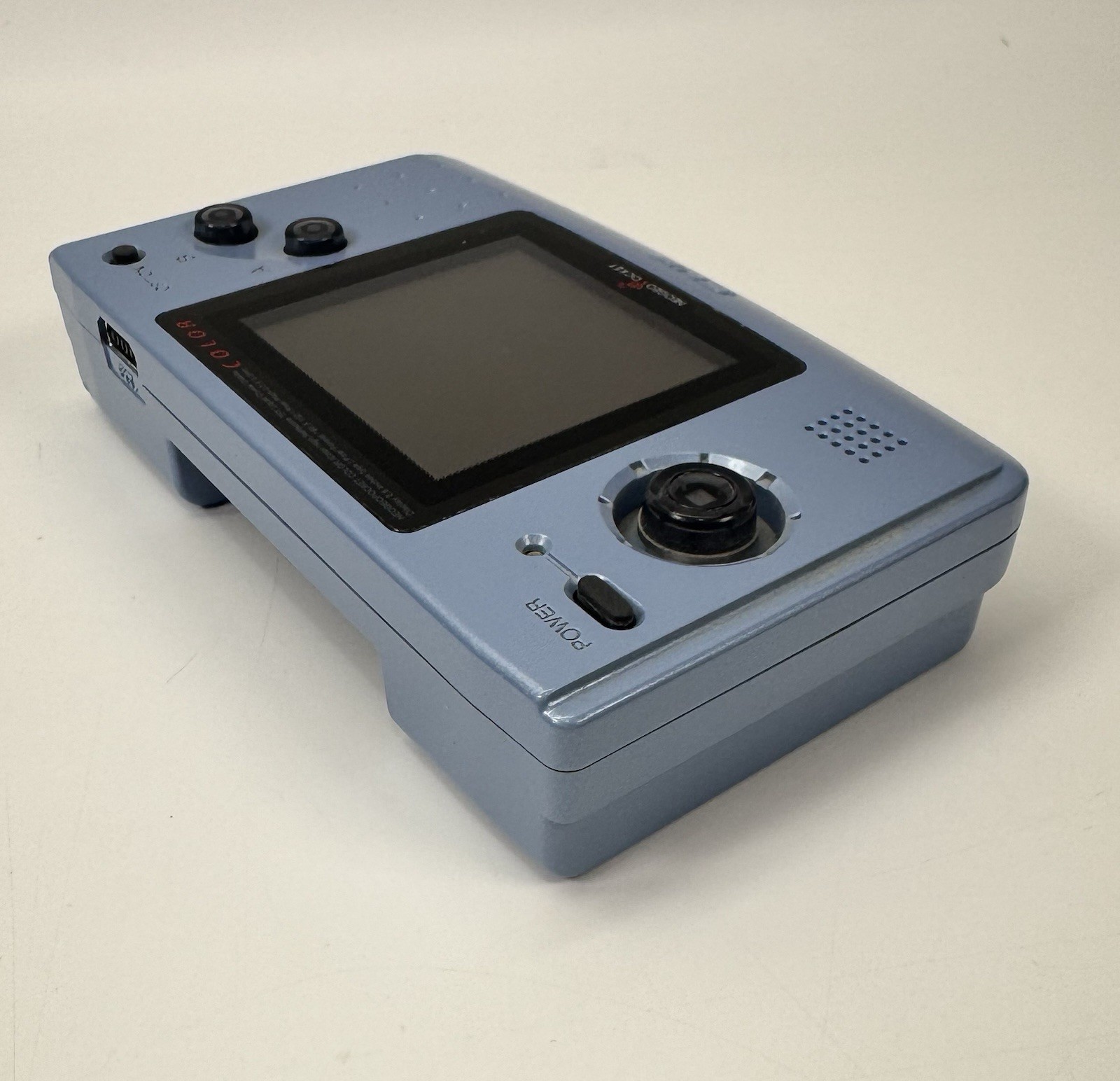 Rare Neo Geo Pocket Color Console Platinum Blue SNK Tested Clean Mint