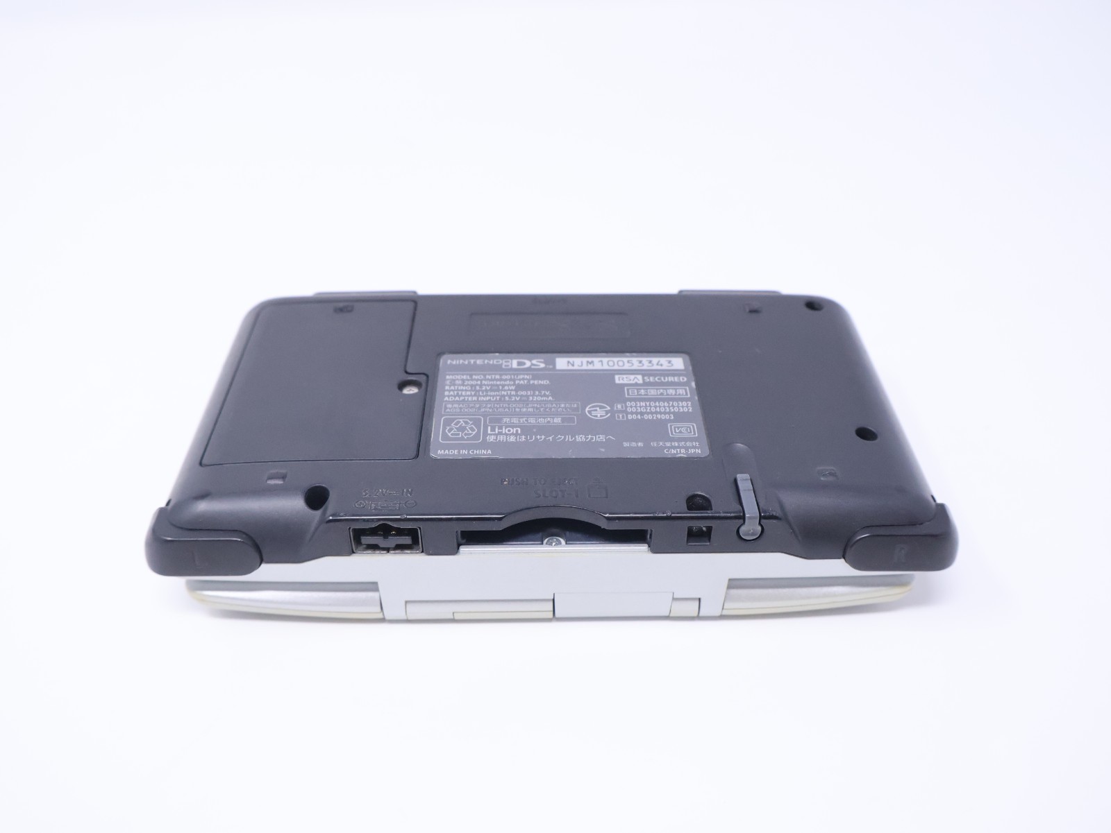 Nintendo DS Handheld Console Tested Working Titanium Silver w/ Charger & Stylus