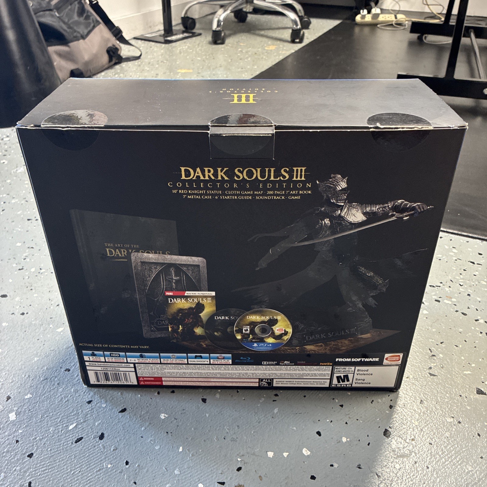 Dark Souls III Collector’s Edition PS4 Red Knight Statue Replica & Game Case Box