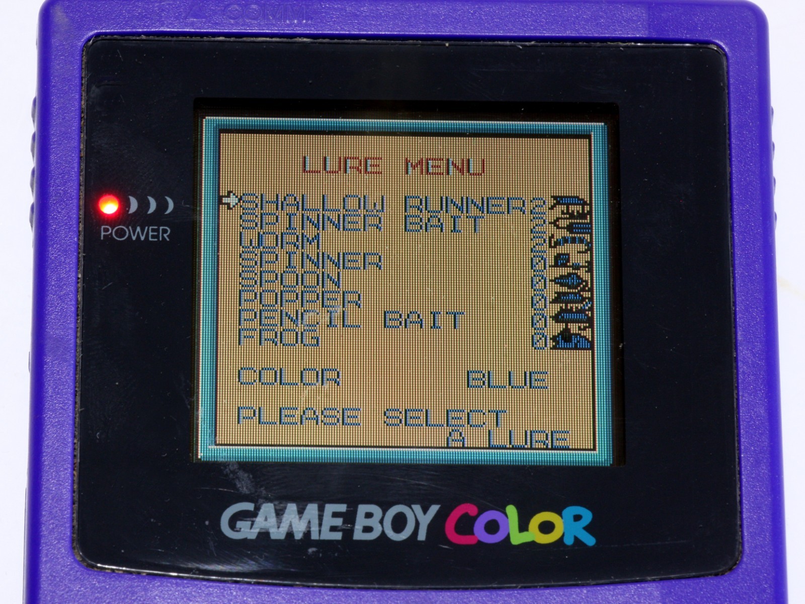 Nintendo Game Boy Color Handheld Game System Purple Grape W/One Game Tested