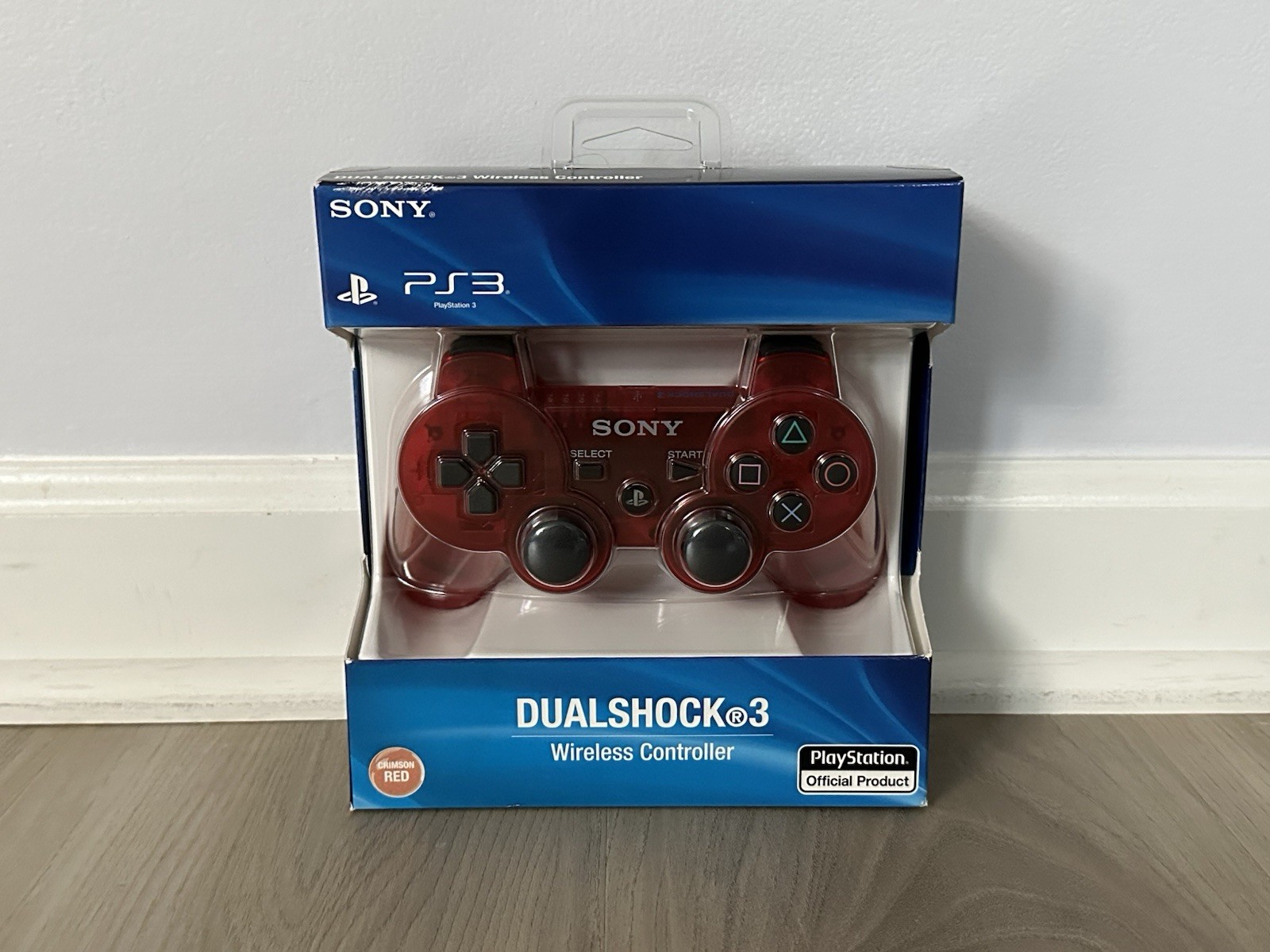 NEW PlayStation 3 PS3 Clear Crystal Cosmic Red DualShock 3 Controller – Sealed