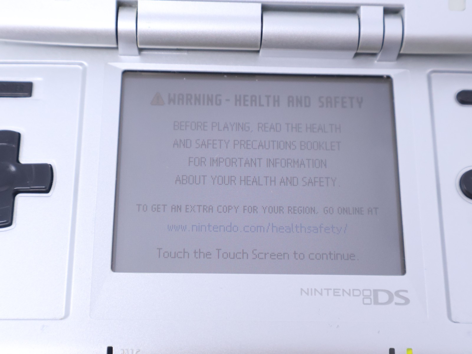 Nintendo DS Handheld Console Tested Working Titanium Silver w/ Charger & Stylus