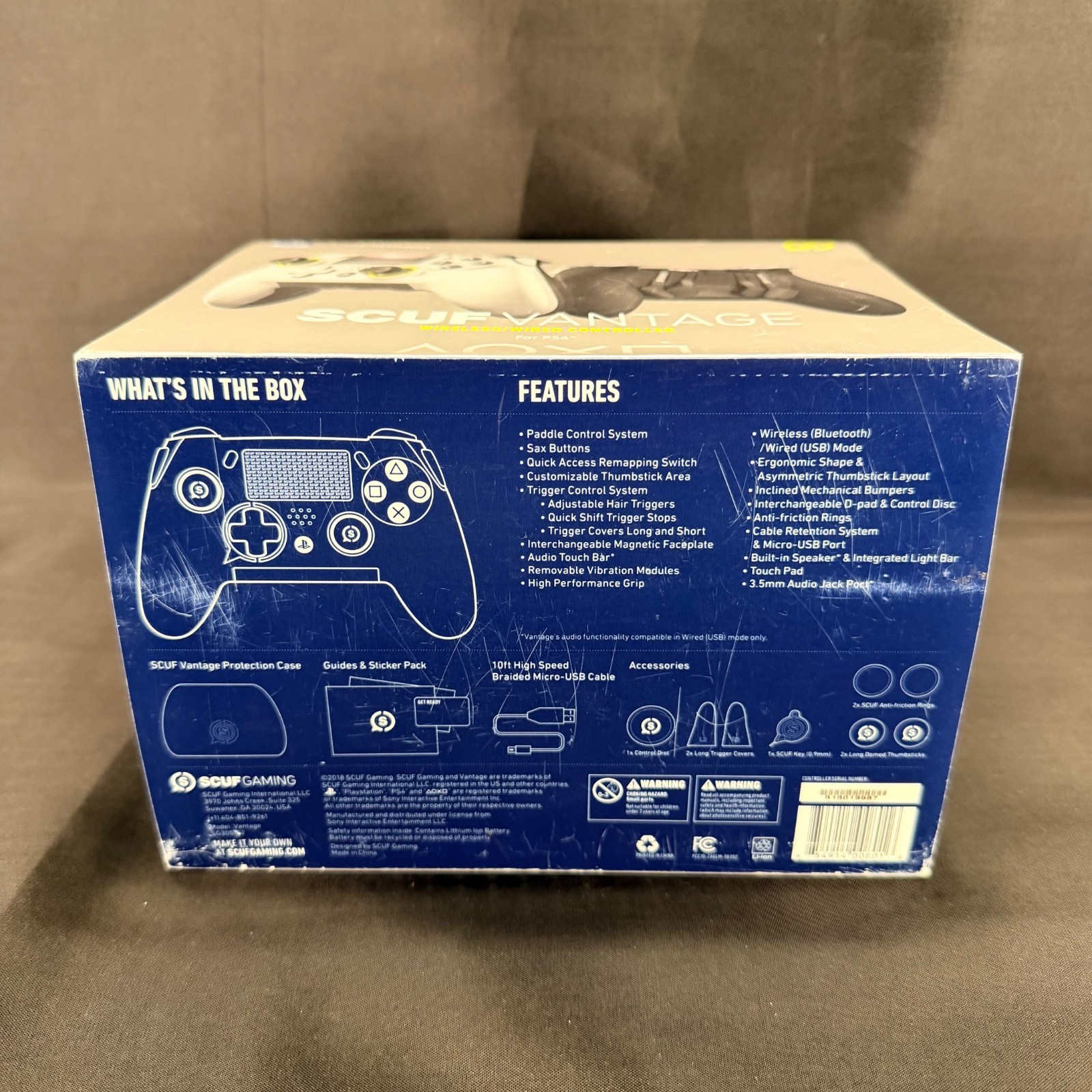 SCUF Vantage Wired/Wireless Controller Sony PlayStation 4 PS4 (FOR PARTS ONLY)