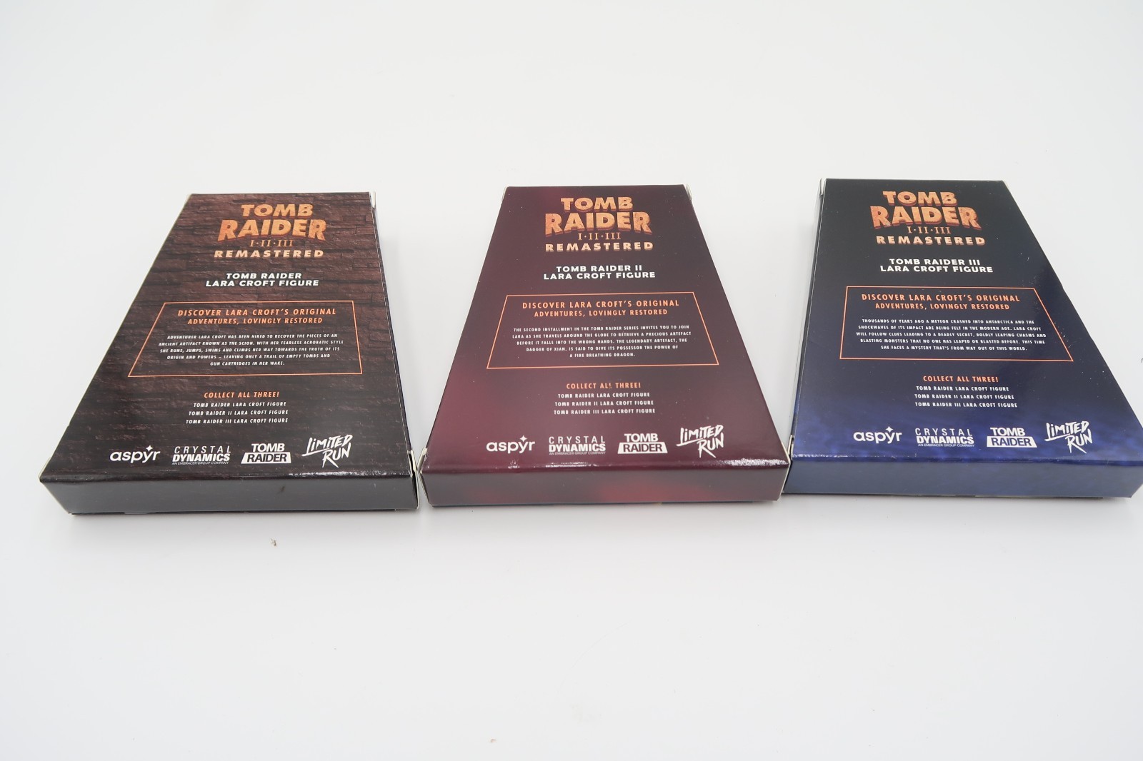 Tomb Raider I-III Remastered Collectors Edition Figures, LIMITED RUN GAMES LRG