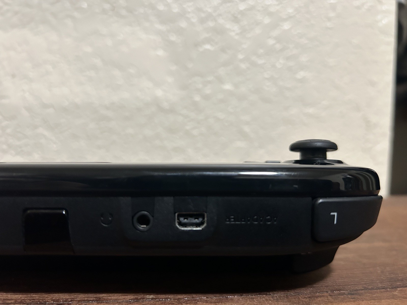 WII U GAMEPAD CONTROLLER BLACK with STYLUS WUP-010 GAMEPAD- TESTED WORKING