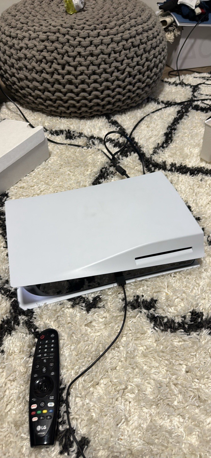 Sony PlayStation 5 Console with Controller & Stand, Wi-Fi, Blu-Ray Compatible