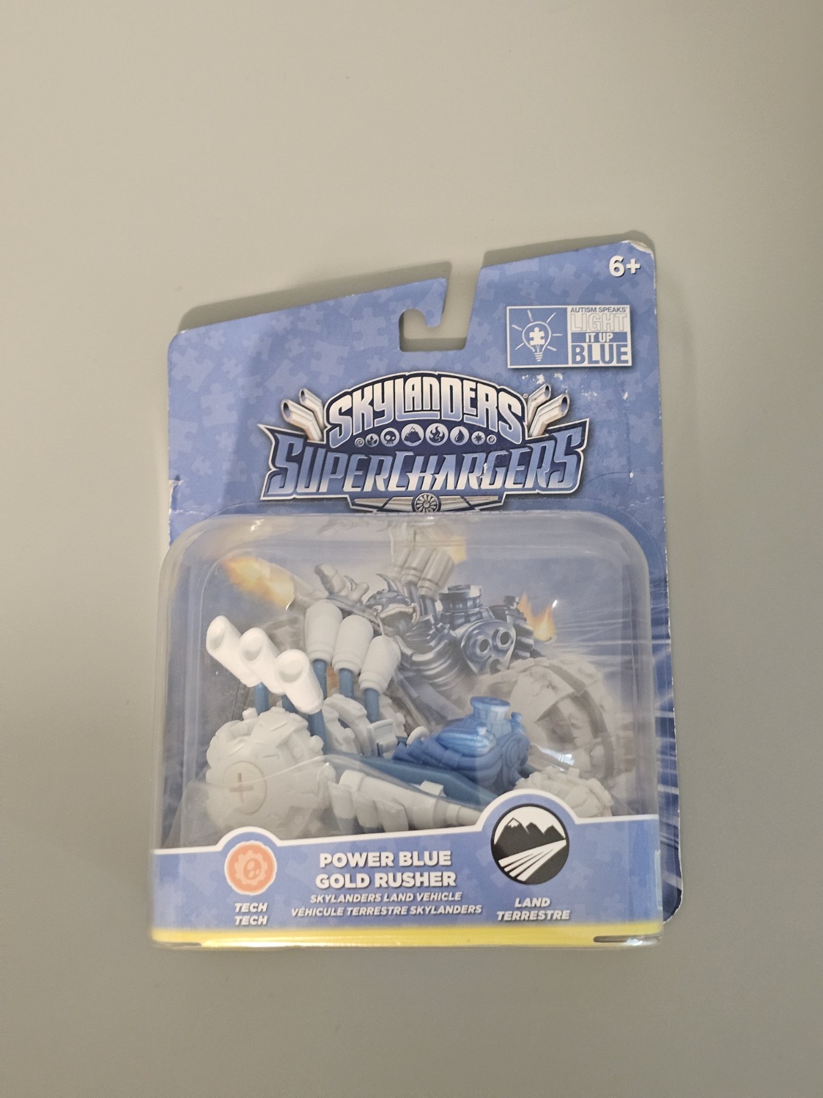 Skylanders Superchargers Gold Rusher Power Blue Vehicle FACTORY SEALED NEW