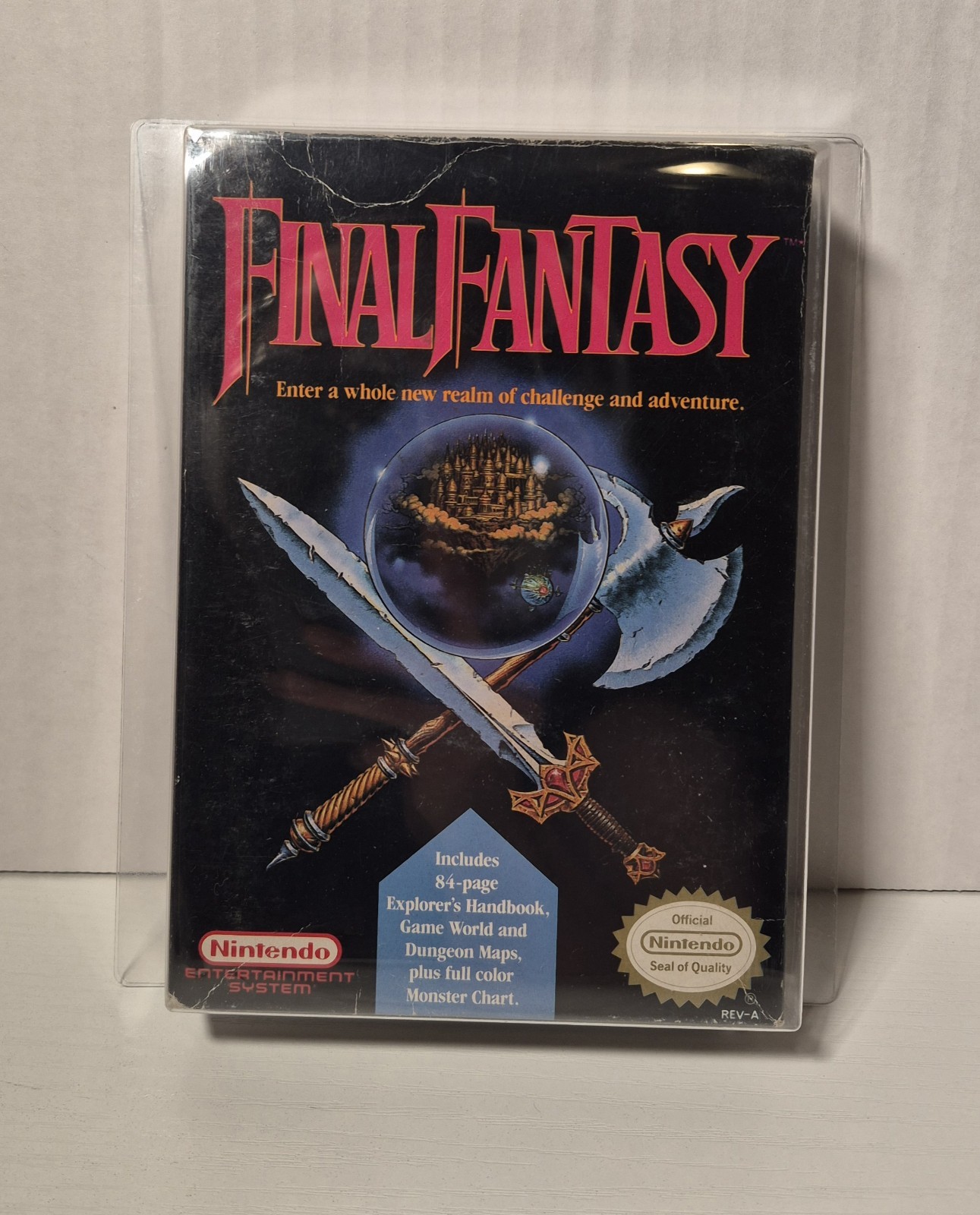 Final Fantasy Authentic Nintendo NES CIB W/ Manual & Both Maps Tested Working
