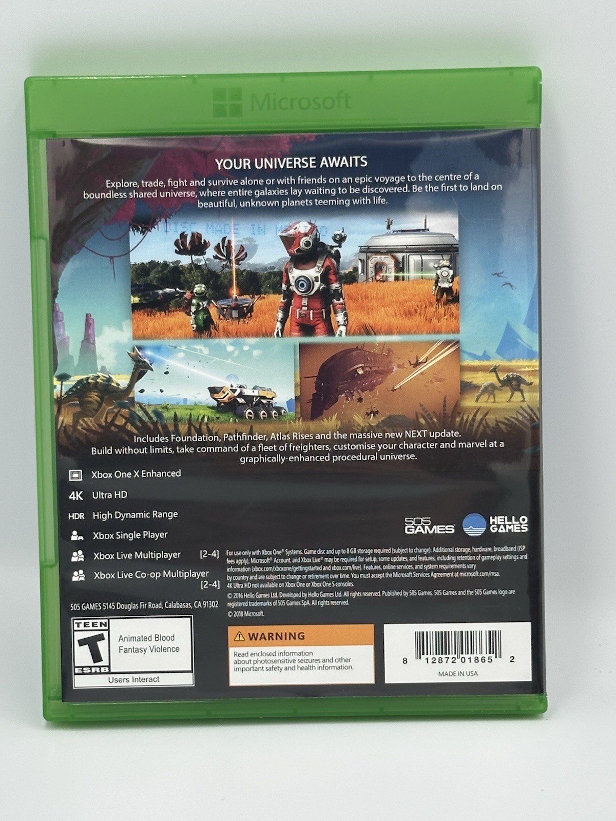 No Man’s Sky (Microsoft Xbox One) 4K Ultra HD- Disc Mint