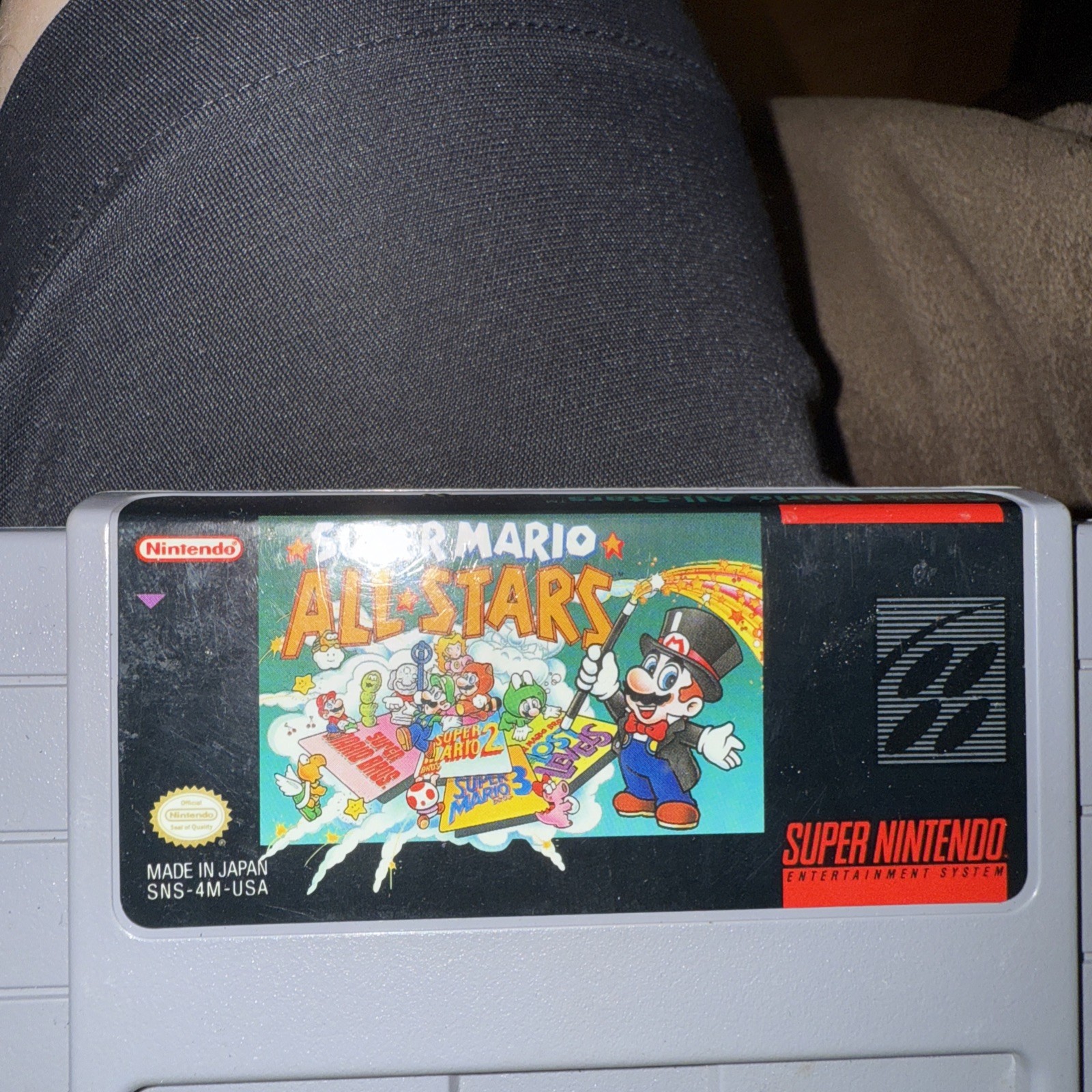 SNES Super Mario All Stars Authentic Tested Works Cartridge Only