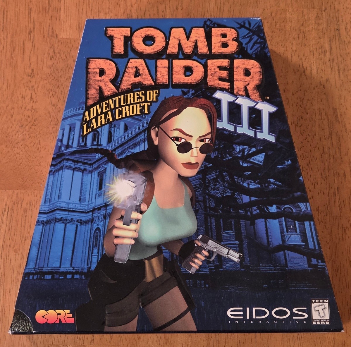 New Sealed Tomb Raider III Adventures Lara Croft EIDOS Trapezoid PC Big Box Game