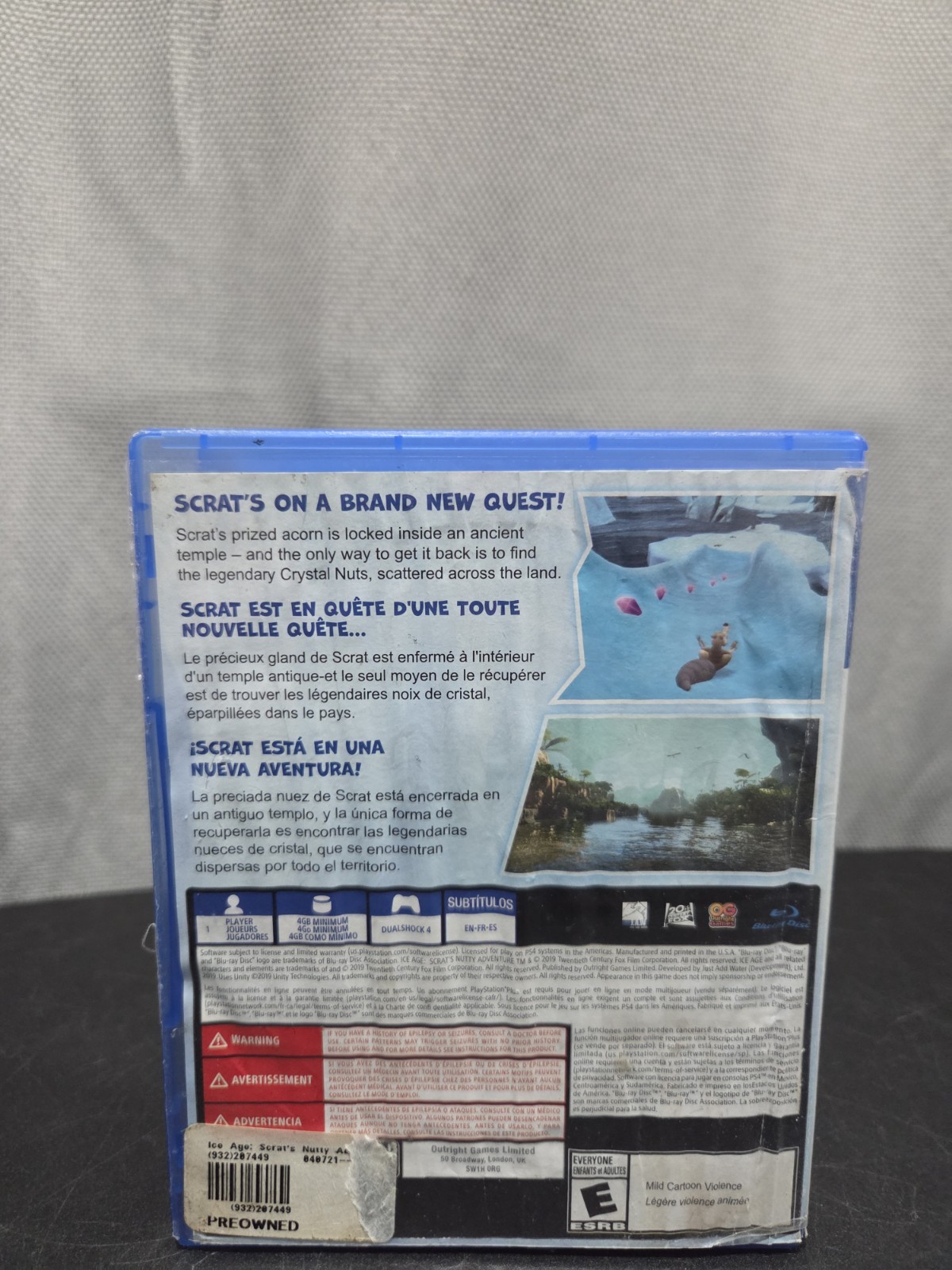 Ice Age Scrat’s Nutty Adventure ( Playstation, 4 PS4, 2019) Tested