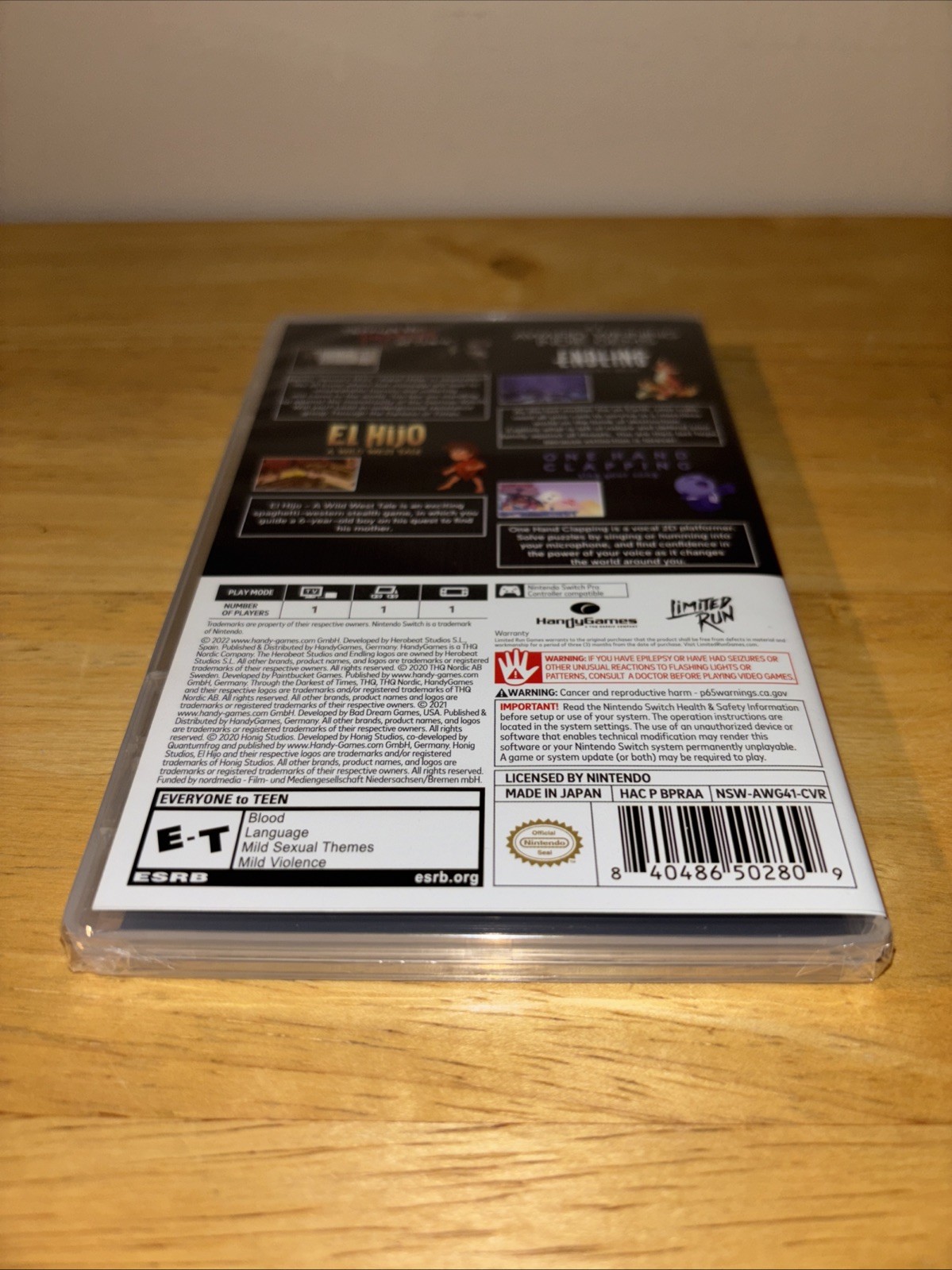 BRAND NEW 4 IN 1 BUNDLE AWARD WINNING INDIE GEMS LIMITED RUN GAMES U.S. ESRB