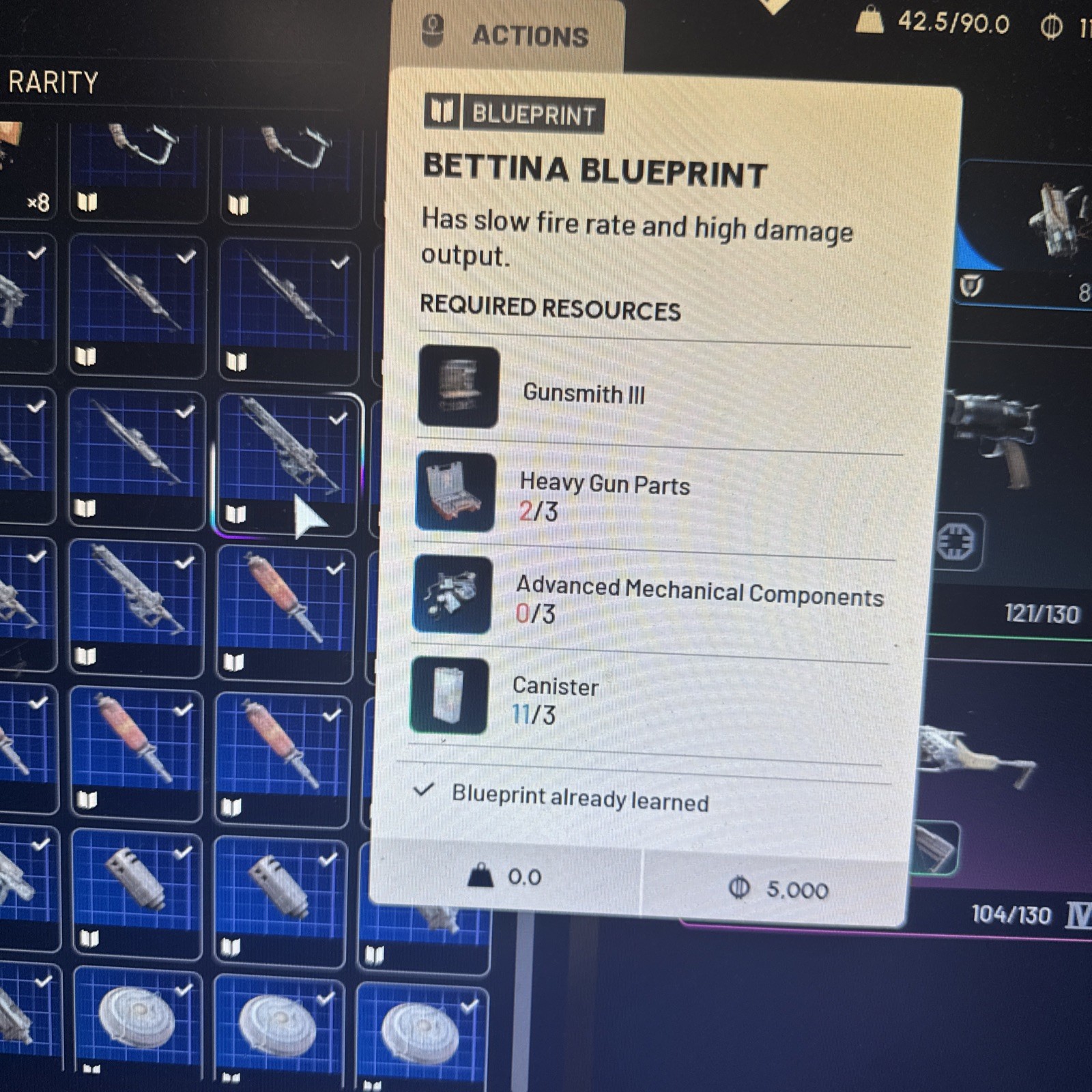 ARC Raiders Bettina Blueprint Cheap Ask about other blueprints