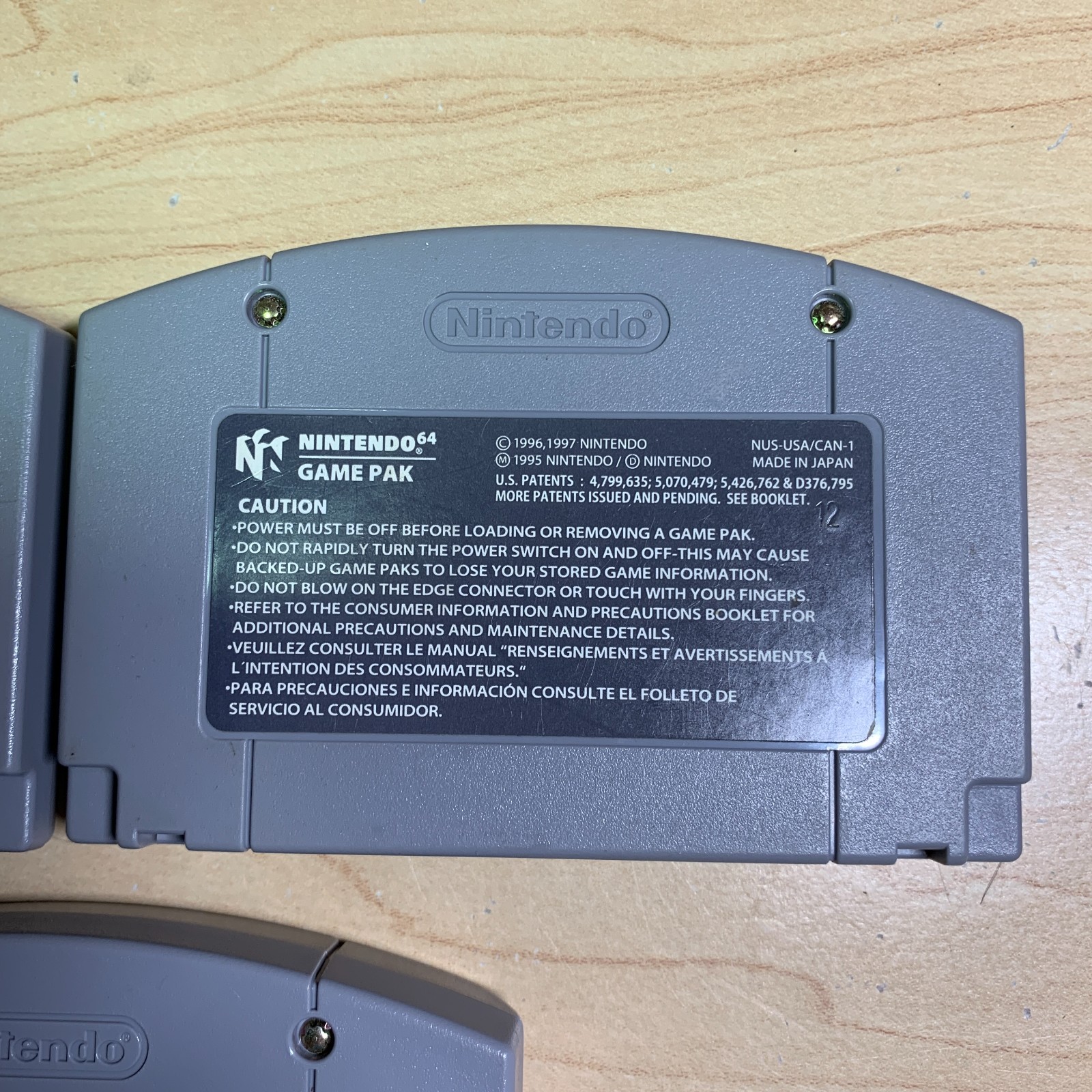 3 T Game Lot Winback Hybrid Heaven Jet Force Gemini N64 Authentic Cleaned Tested