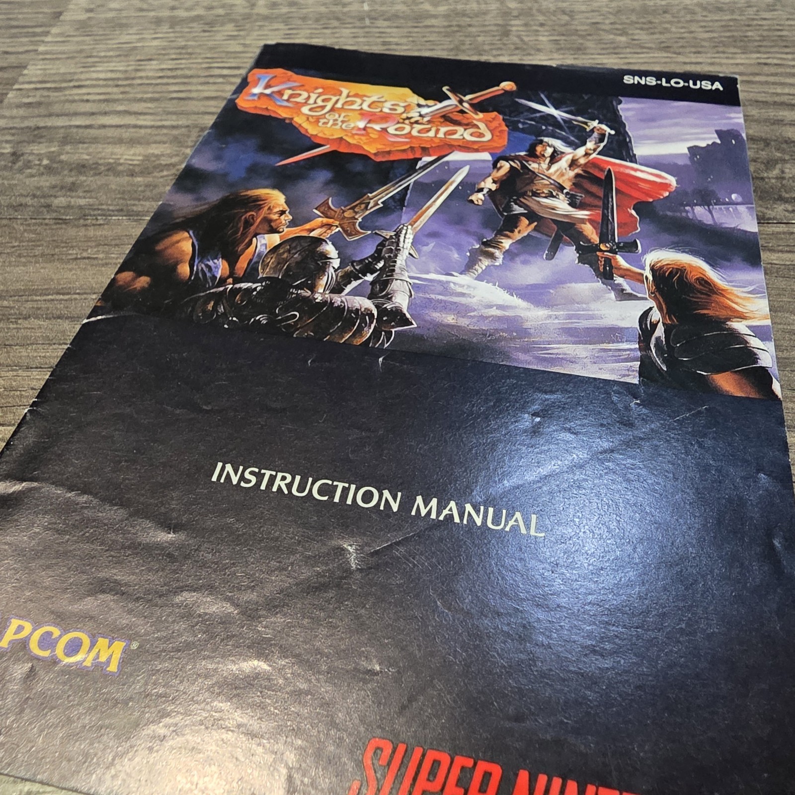 SNES Knights of the Round Manual (Super Nintendo Entertainment System, 1994)