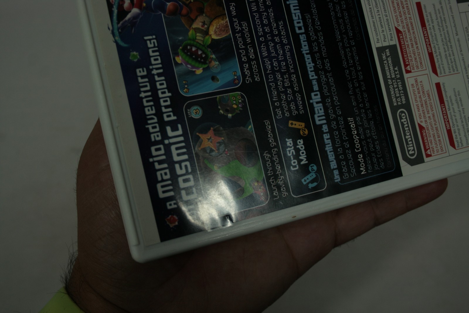 Super Mario Galaxy Wii CIB Game Nintendo Wii 2007 1st Print Compete Manual Reg B