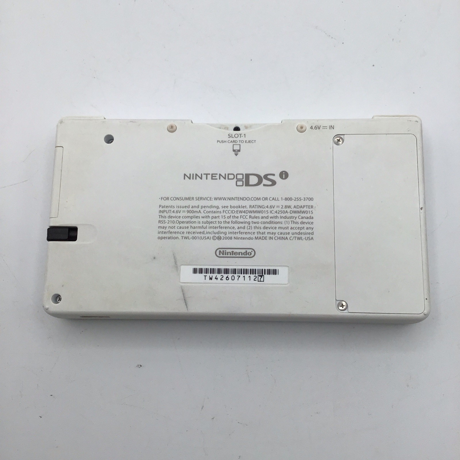 Nintendo DSi Console White TWL-001 Tested Working w/ Charger Used