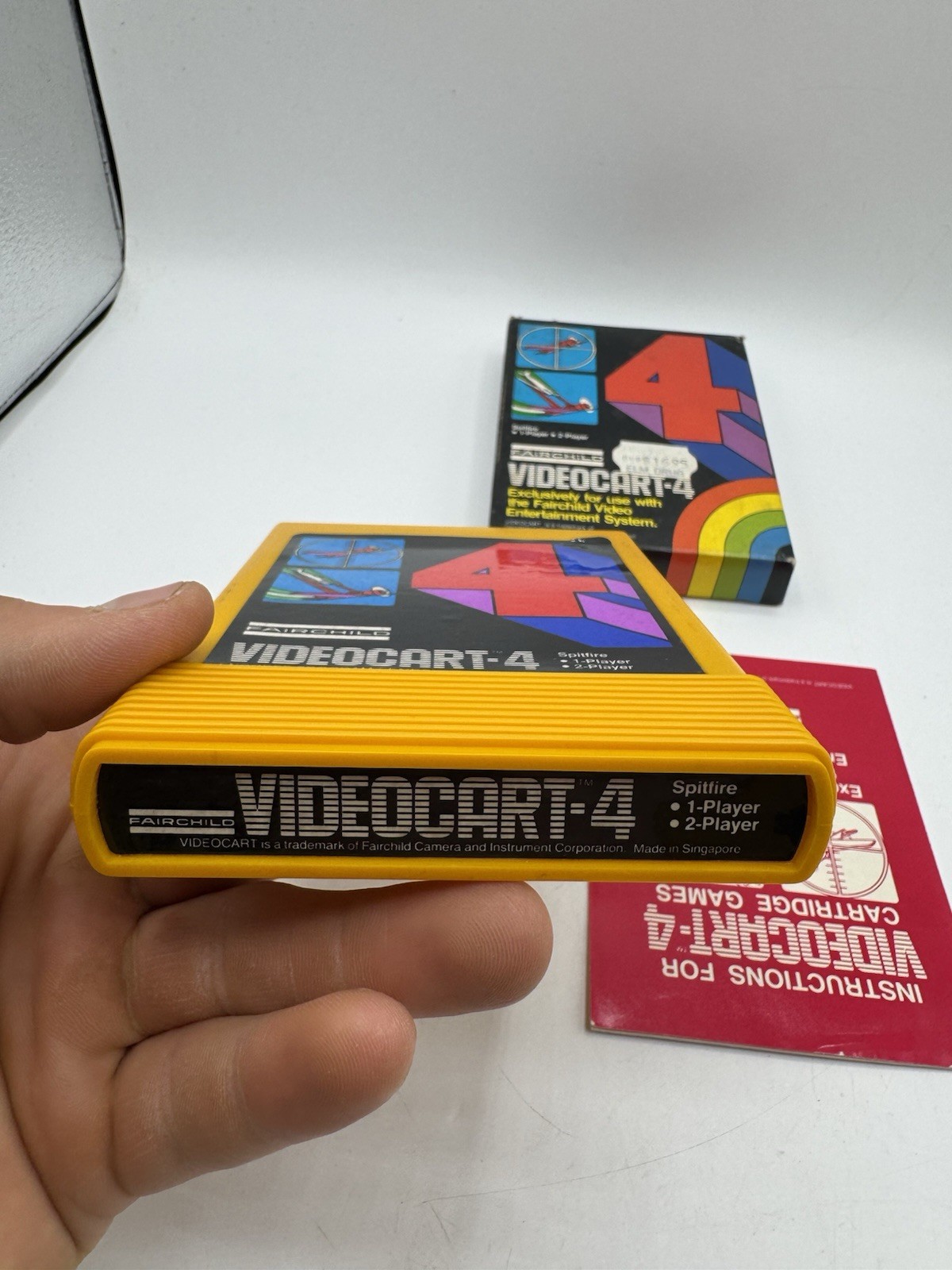 Fairchild Channel F Videocart #4 – Spitfire – CIB Tested Working